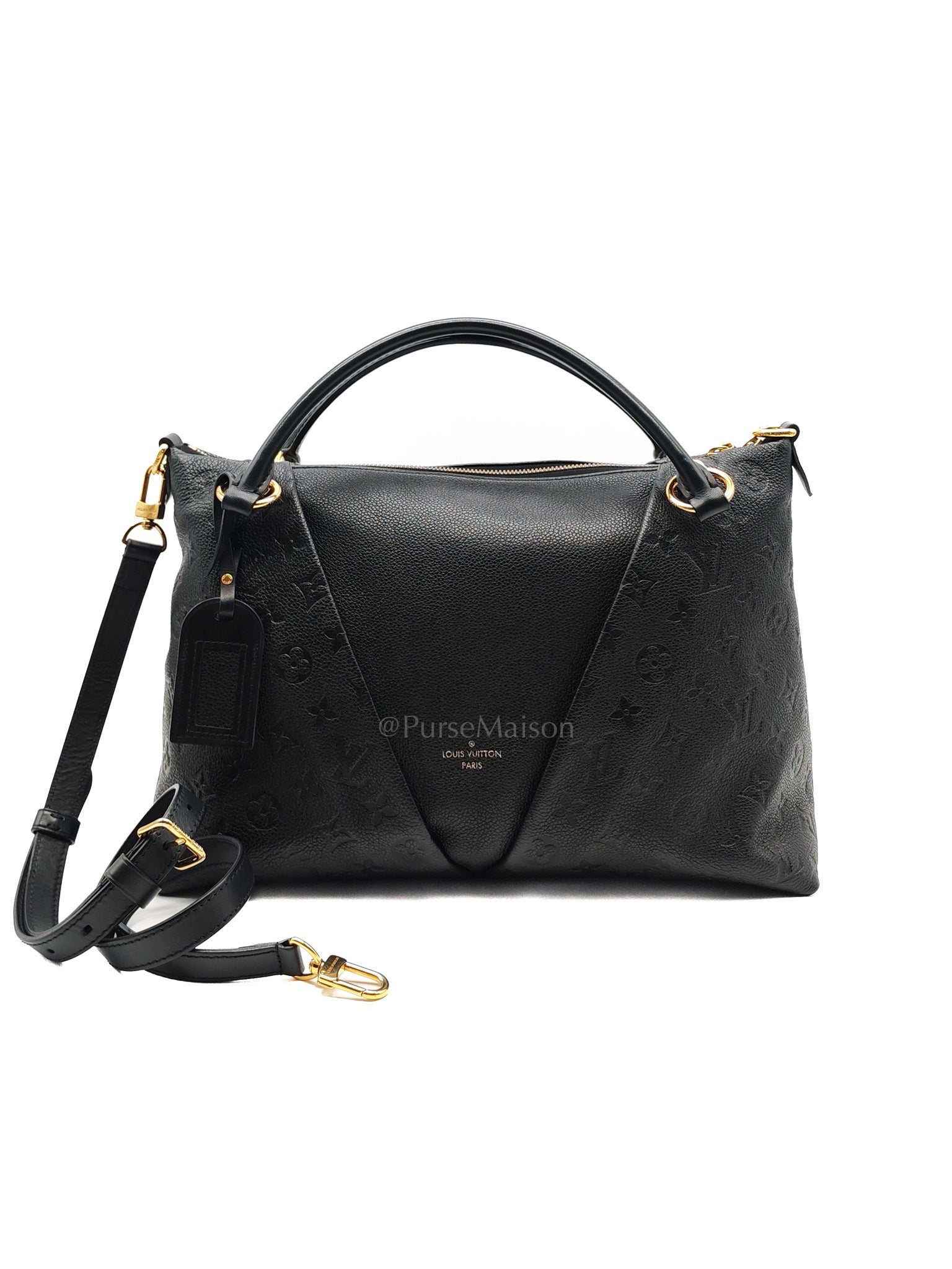 V Tote MM in Embossed Monogram Empreinte Leather & Gold Hardware (Datecode: CA3189) | Purse Maison Luxury Bags Shop