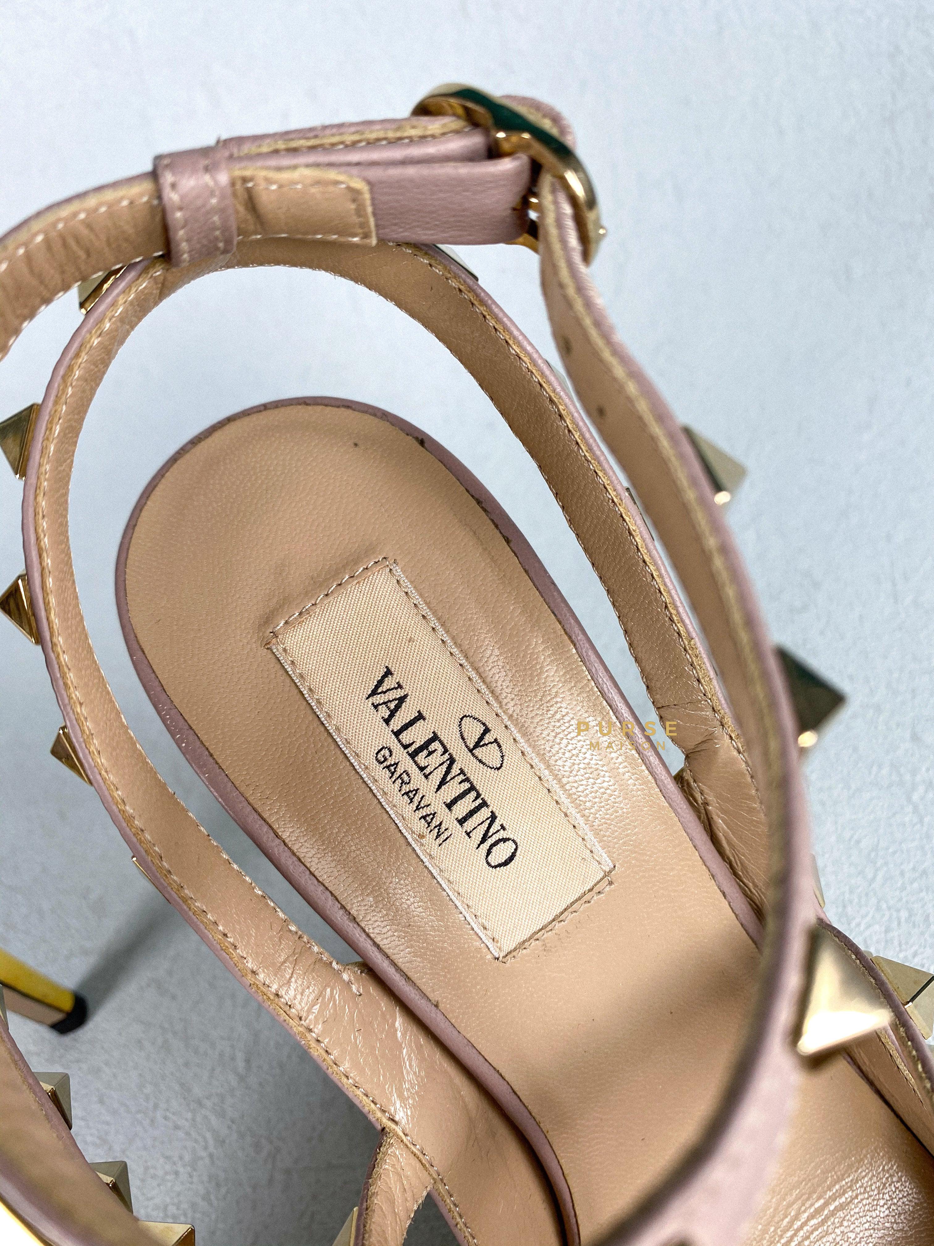 Valentino Garavani Rockstud High heels Ankle Strap Multicolor (size 37.5 EUR) | Purse Maison Luxury Bags Shop