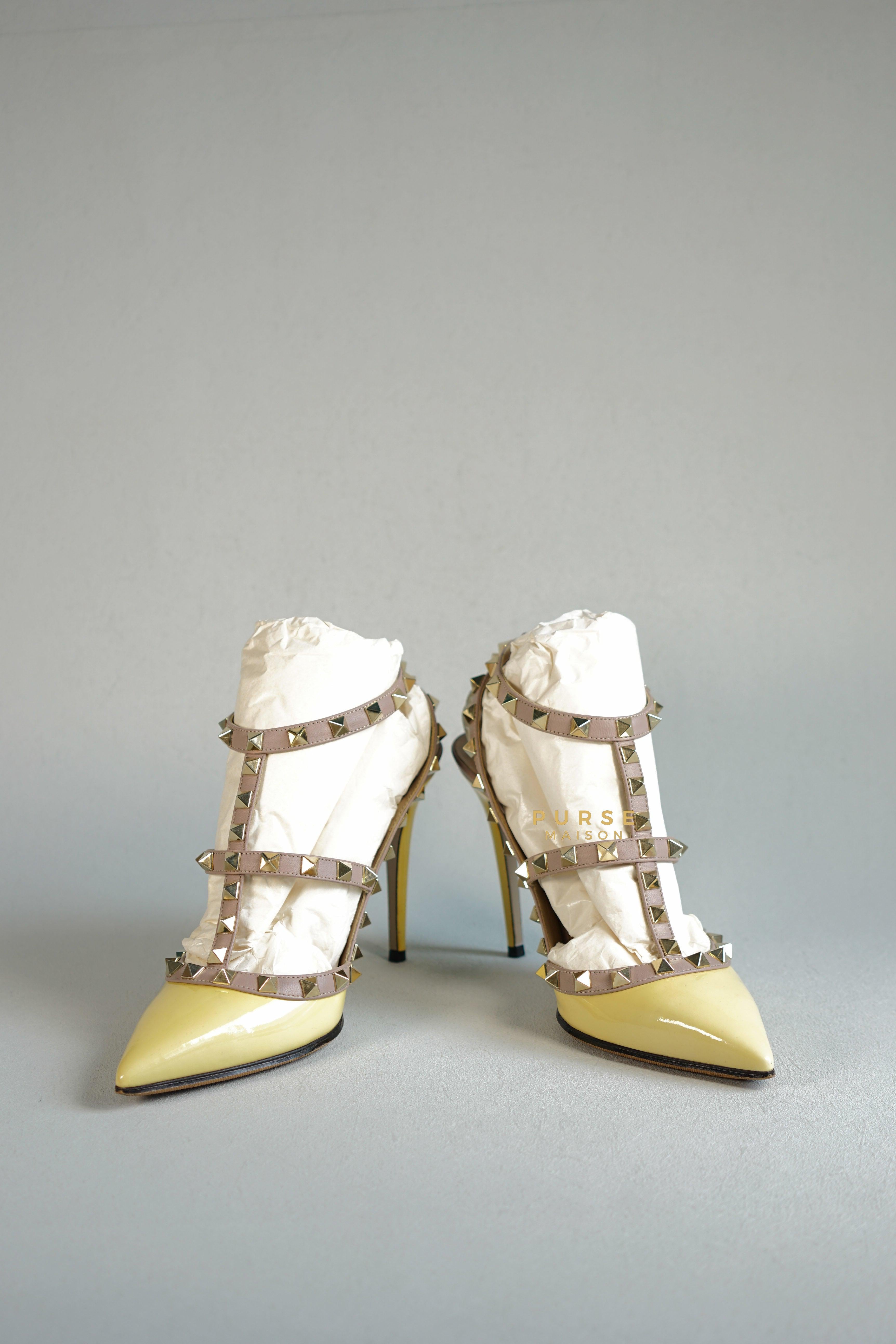 Valentino Garavani Rockstud High heels Ankle Strap Multicolor (size 37.5 EUR) | Purse Maison Luxury Bags Shop