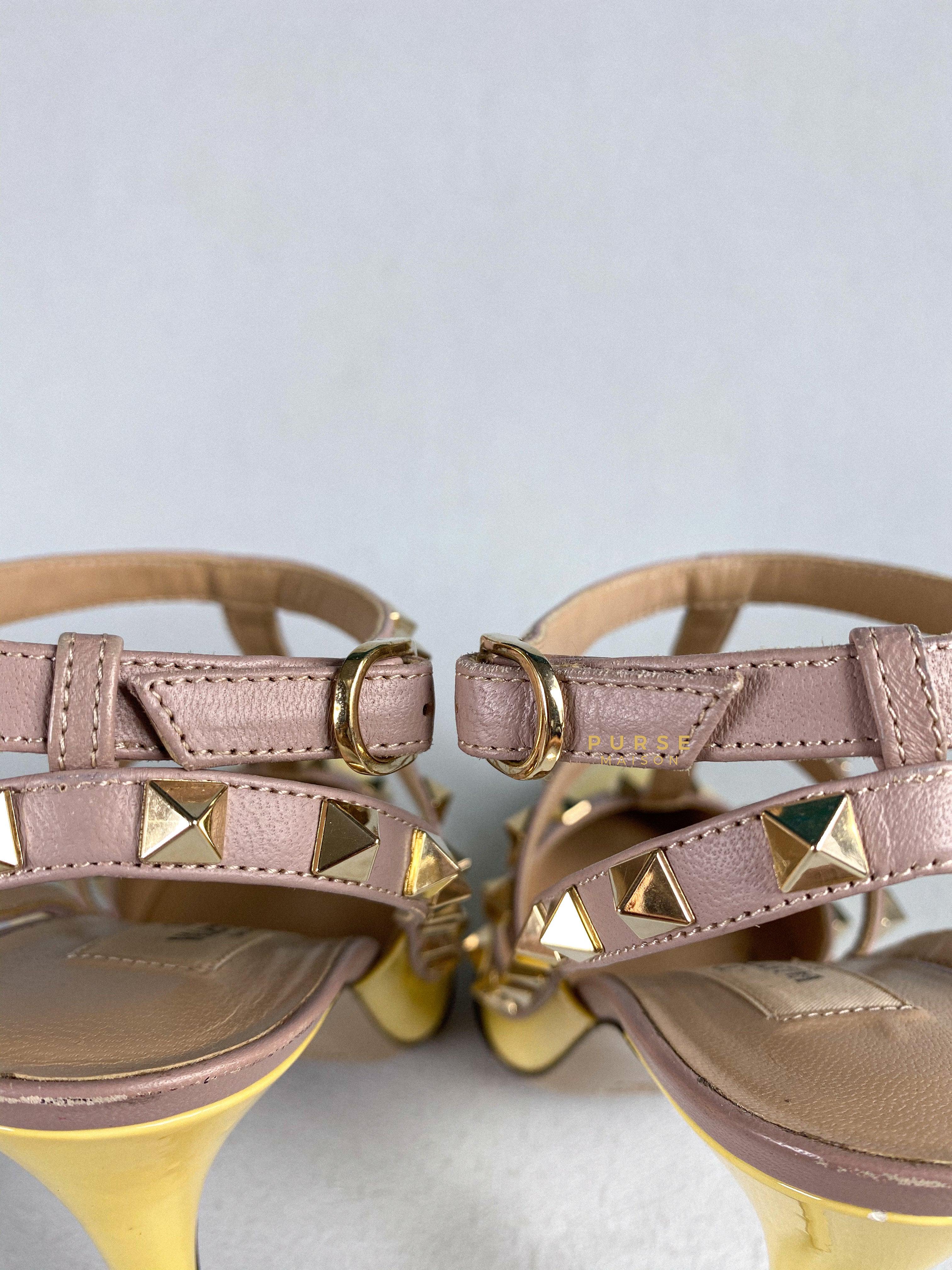 Valentino Garavani Rockstud High heels Ankle Strap Multicolor (size 37.5 EUR) | Purse Maison Luxury Bags Shop