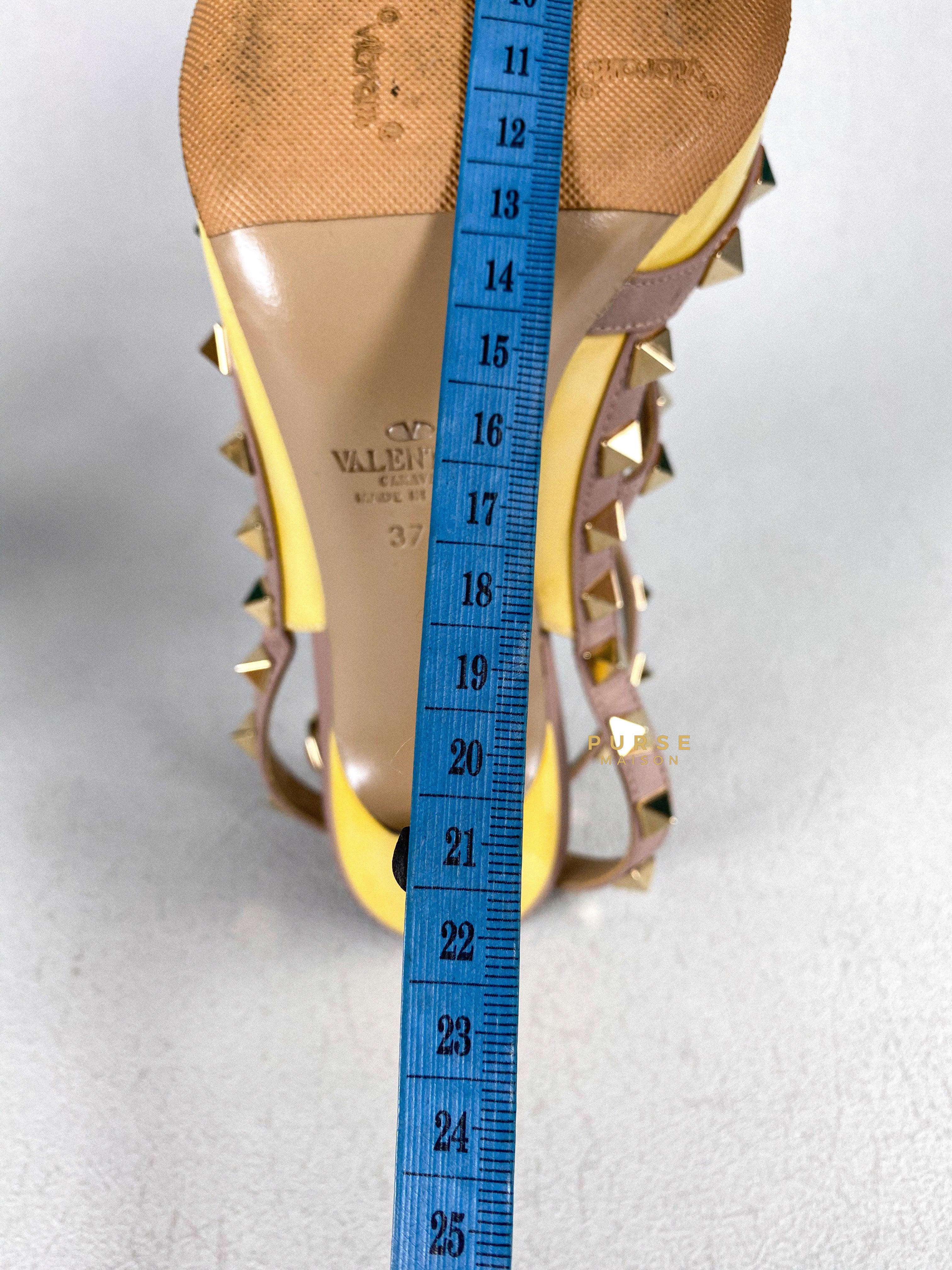 Valentino Garavani Rockstud High heels Ankle Strap Multicolor (size 37.5 EUR) | Purse Maison Luxury Bags Shop