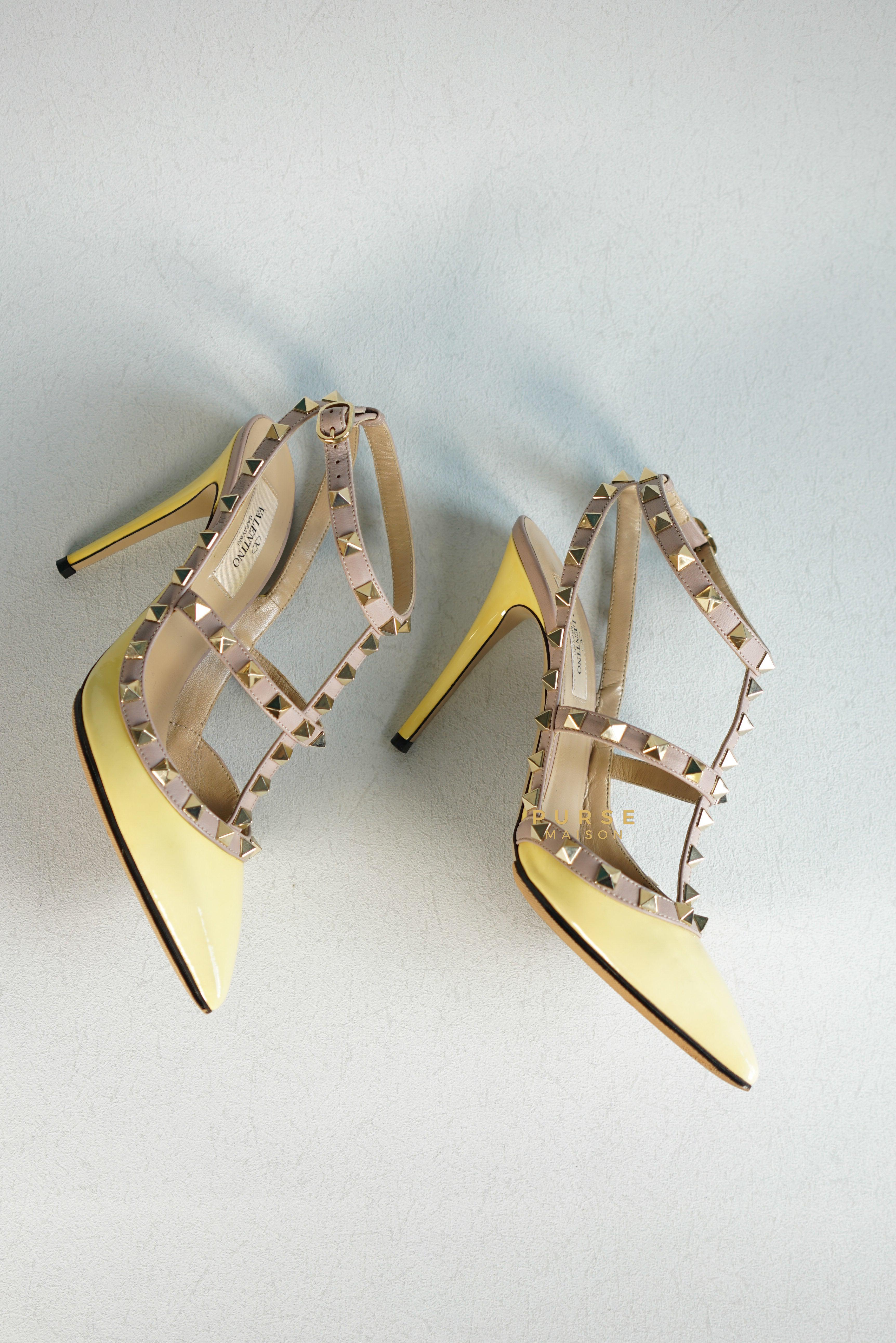 Valentino Garavani Rockstud High heels Ankle Strap Multicolor (size 37.5 EUR) | Purse Maison Luxury Bags Shop