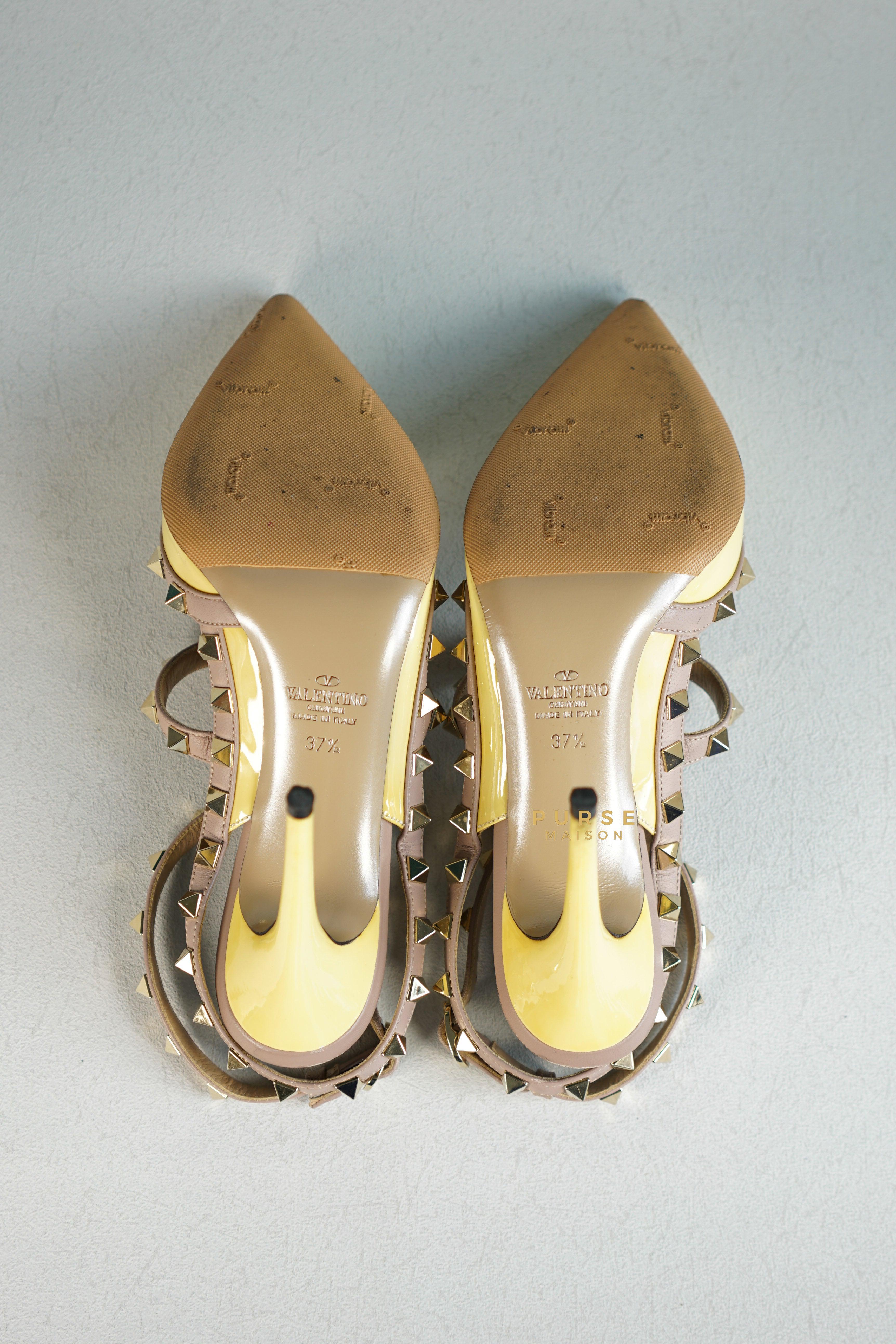 Valentino Garavani Rockstud High heels Ankle Strap Multicolor (size 37.5 EUR) | Purse Maison Luxury Bags Shop