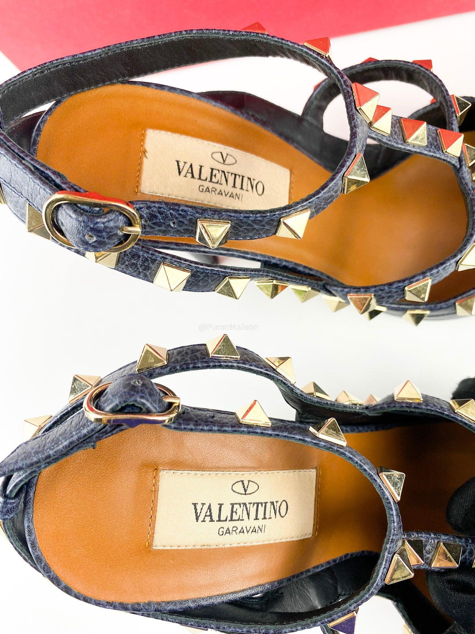 Valentino Garavani Rockstud High heels Ankle Strap size 37EU (24.5cm)