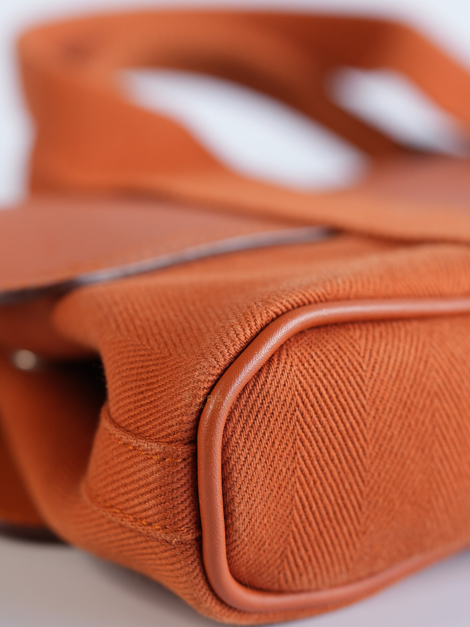 Valparaiso in Orange Canvas and Palladium Hardware | Purse Maison Luxury Bags Shop