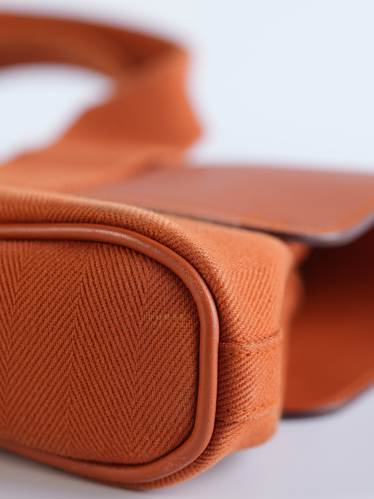 Valparaiso in Orange Canvas and Palladium Hardware | Purse Maison Luxury Bags Shop