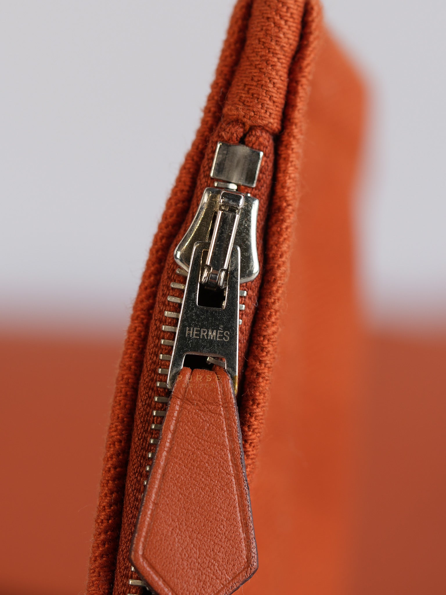 Valparaiso in Orange Canvas and Palladium Hardware | Purse Maison Luxury Bags Shop