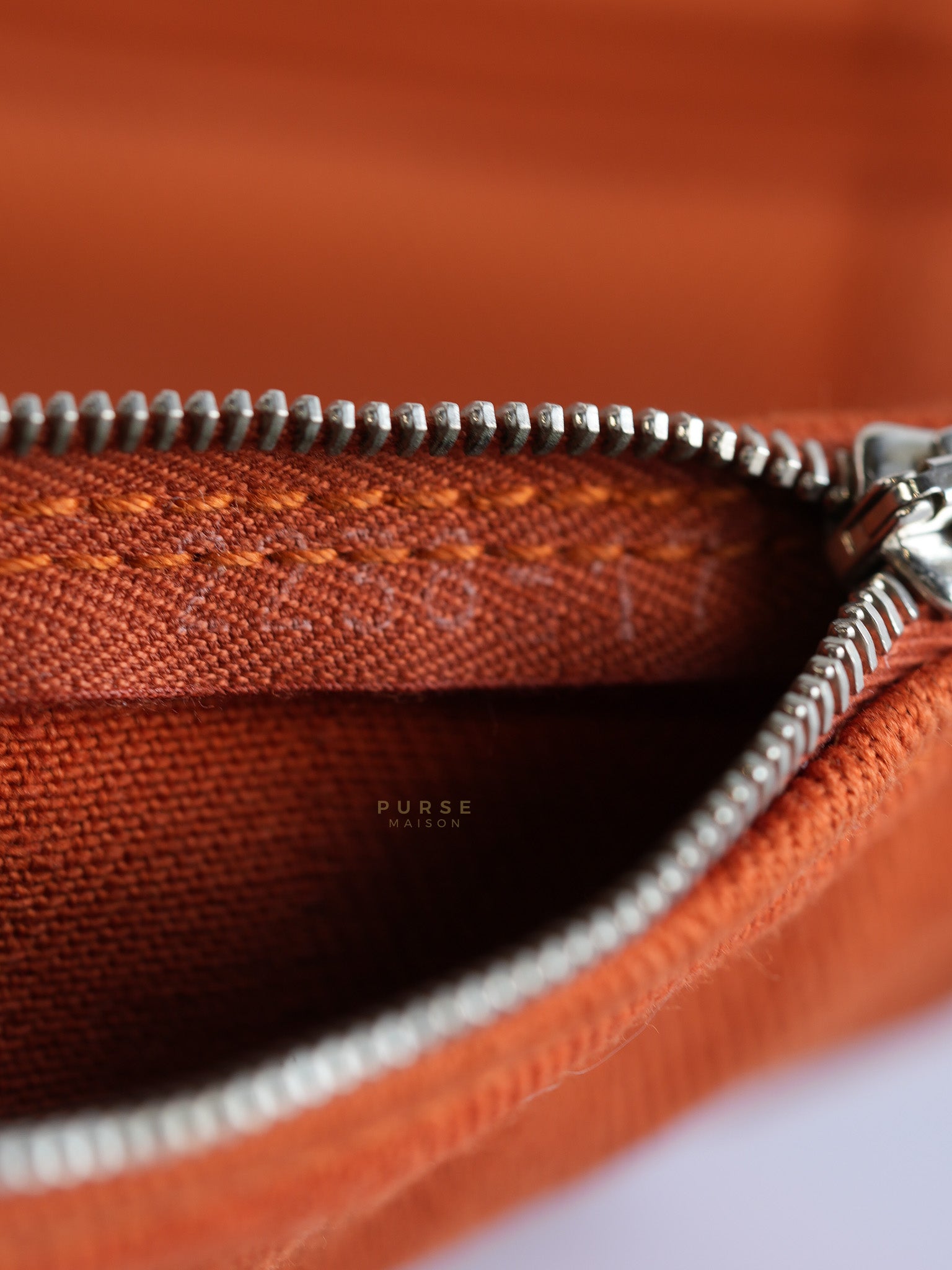 Valparaiso in Orange Canvas and Palladium Hardware | Purse Maison Luxury Bags Shop