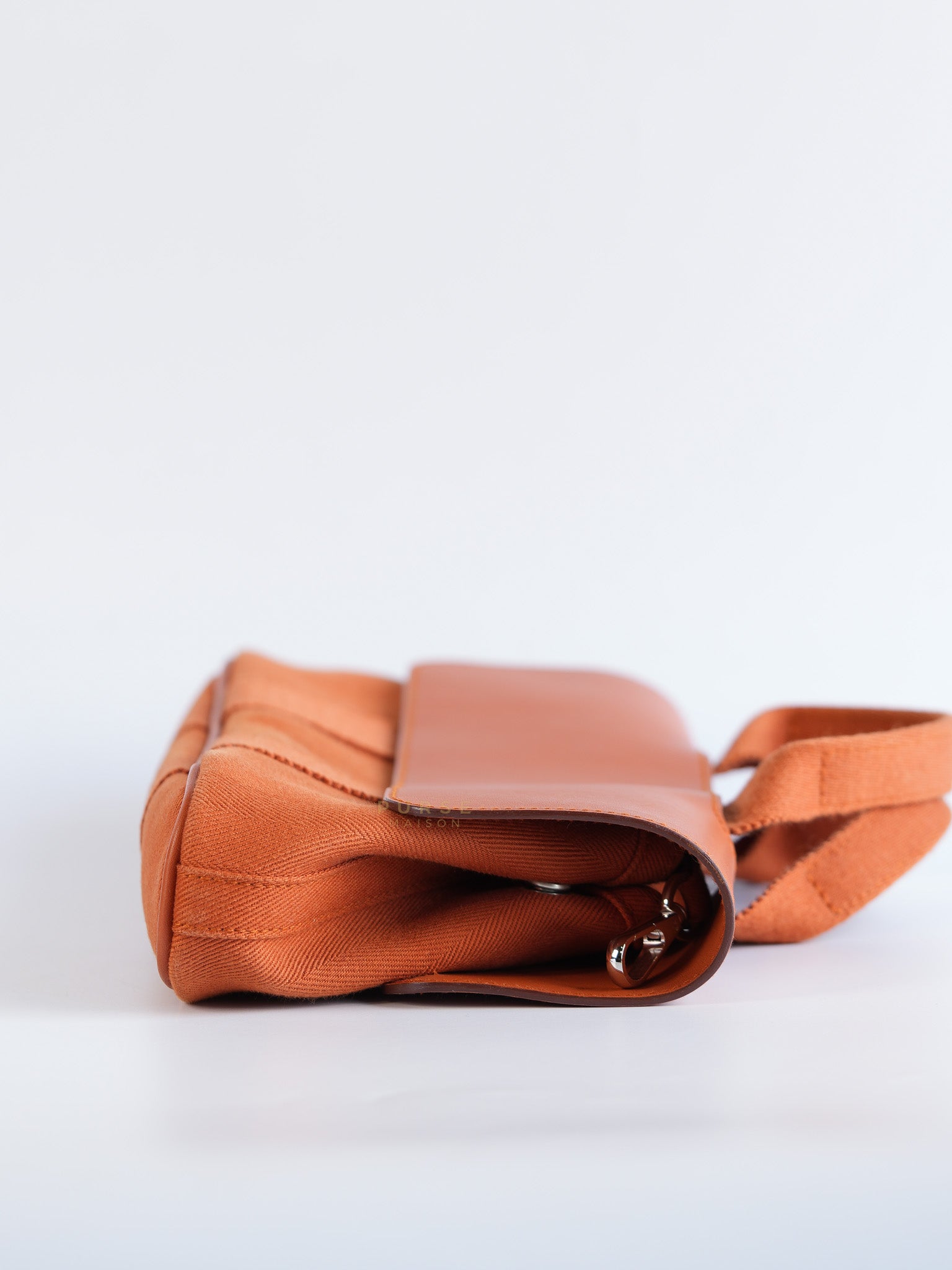 Valparaiso in Orange Canvas and Palladium Hardware | Purse Maison Luxury Bags Shop