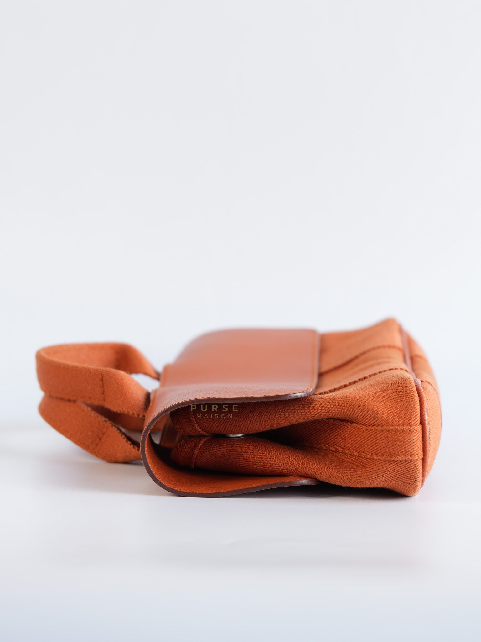 Valparaiso in Orange Canvas and Palladium Hardware | Purse Maison Luxury Bags Shop
