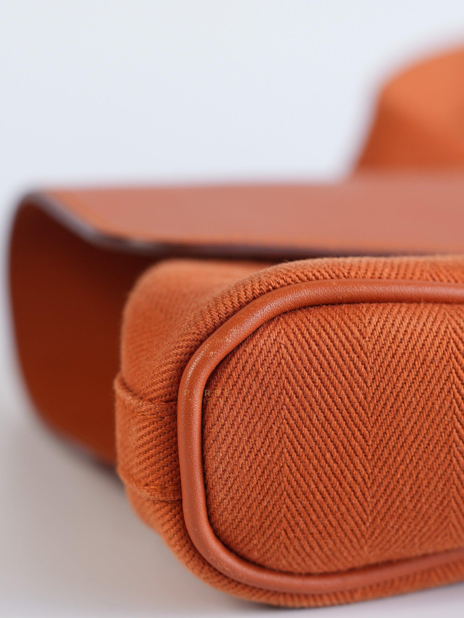 Valparaiso in Orange Canvas and Palladium Hardware | Purse Maison Luxury Bags Shop