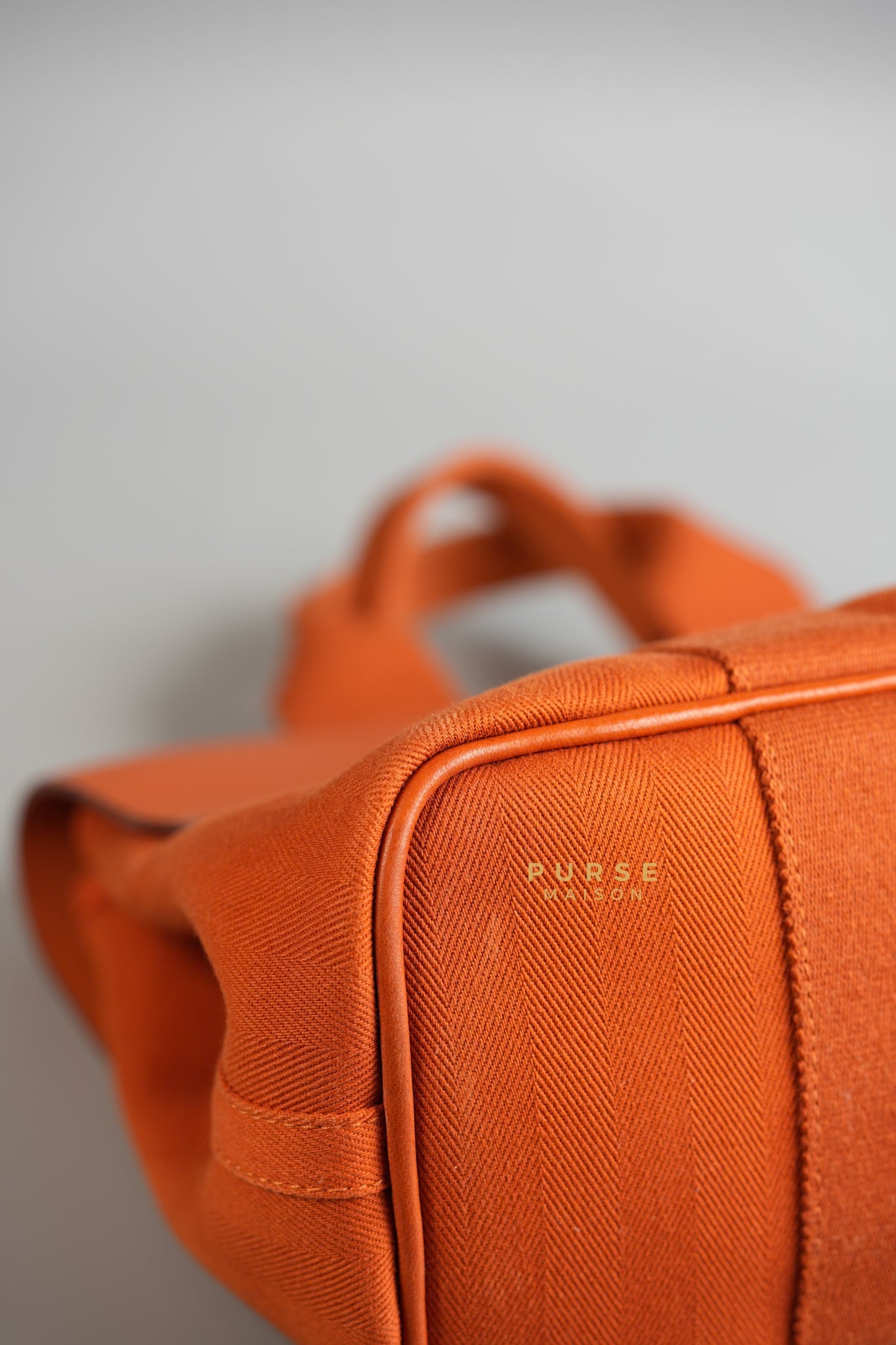 Valparaiso in Orange Canvas & Palladium Hardware Handbag | Purse Maison Luxury Bags Shop