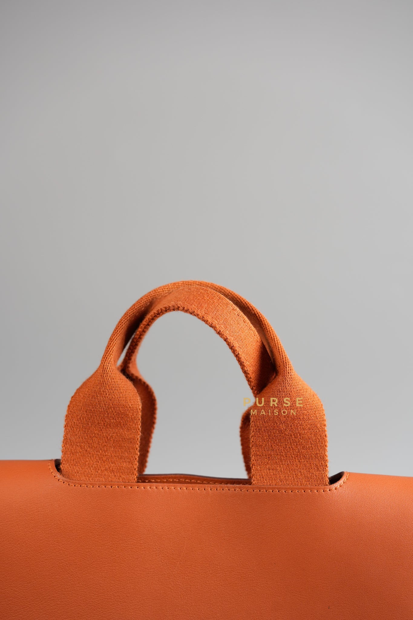 Valparaiso in Orange Canvas & Palladium Hardware Handbag | Purse Maison Luxury Bags Shop