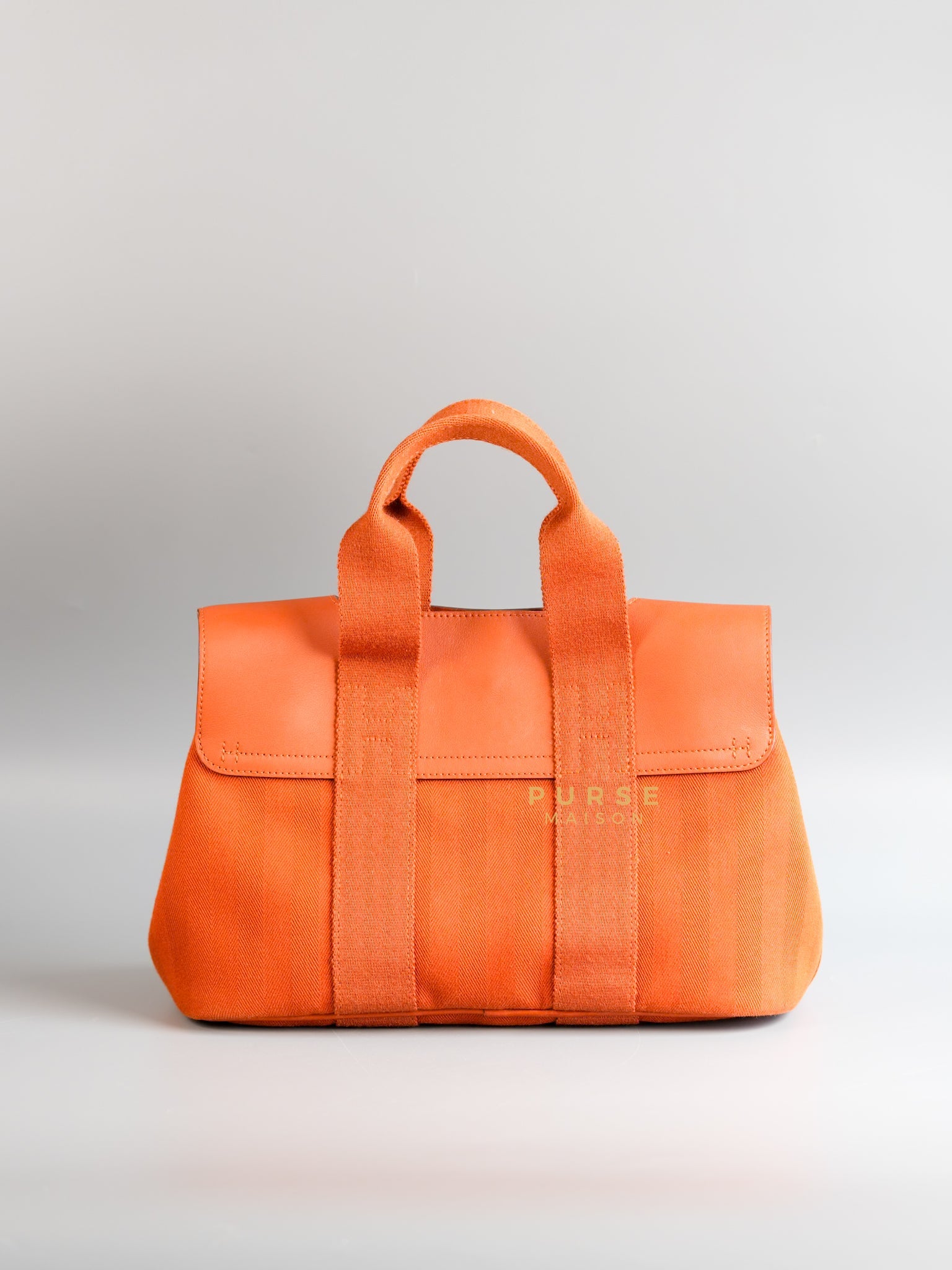 Valparaiso in Orange Canvas & Palladium Hardware Handbag | Purse Maison Luxury Bags Shop