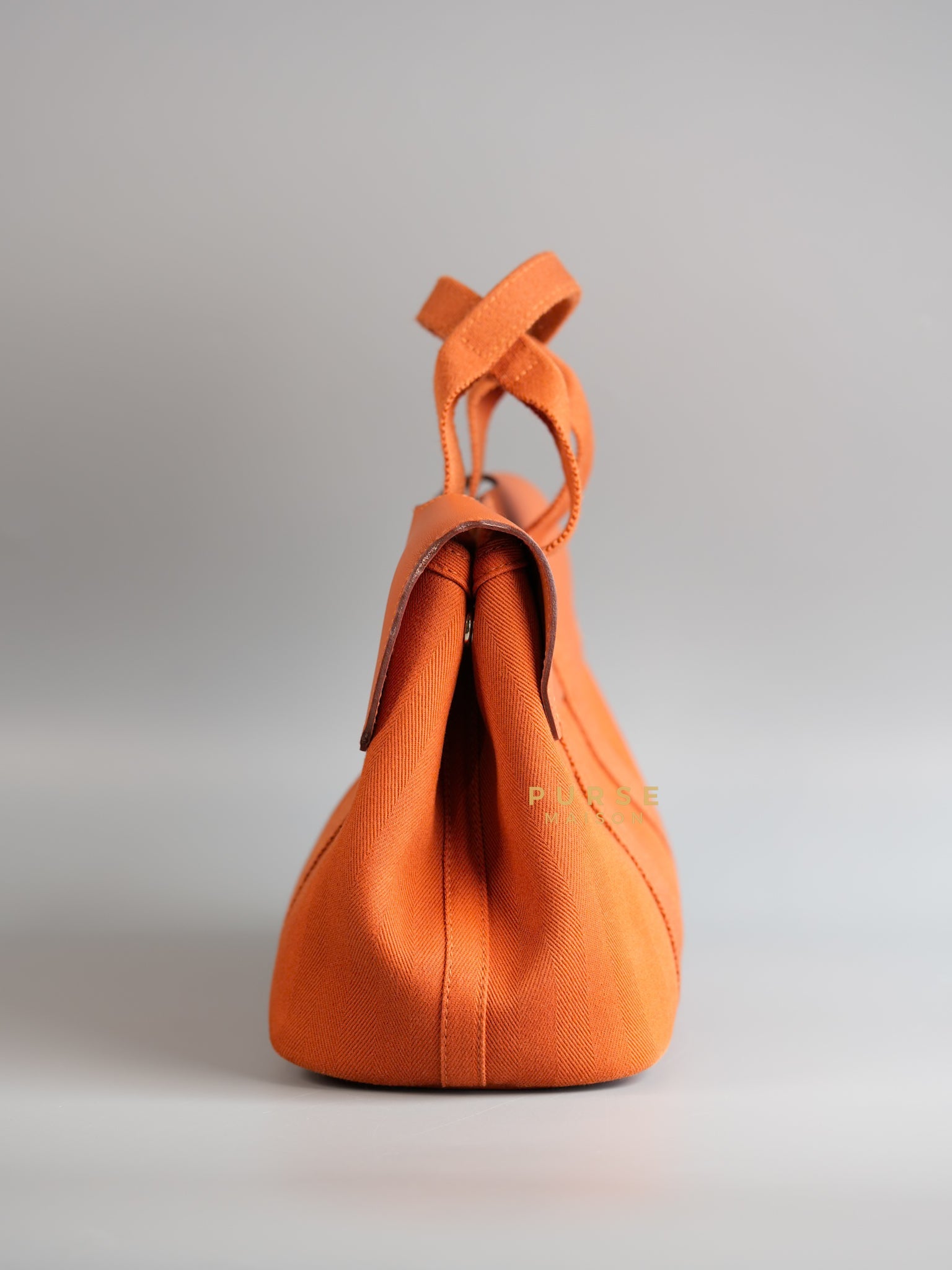 Valparaiso in Orange Canvas & Palladium Hardware Handbag | Purse Maison Luxury Bags Shop