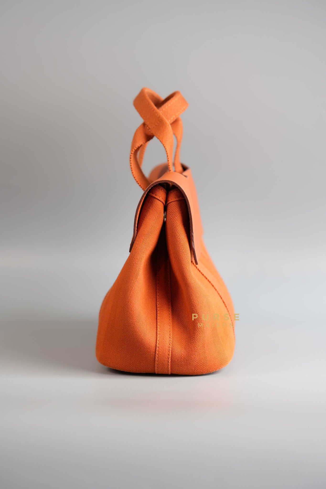 Valparaiso in Orange Canvas & Palladium Hardware Handbag | Purse Maison Luxury Bags Shop