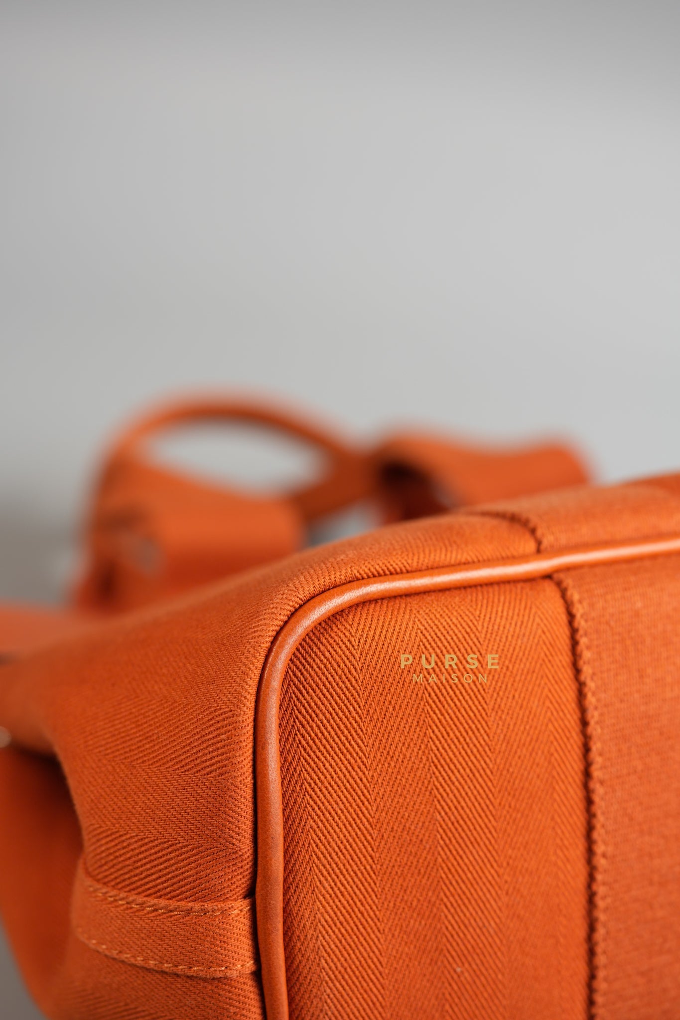 Valparaiso in Orange Canvas & Palladium Hardware Handbag | Purse Maison Luxury Bags Shop