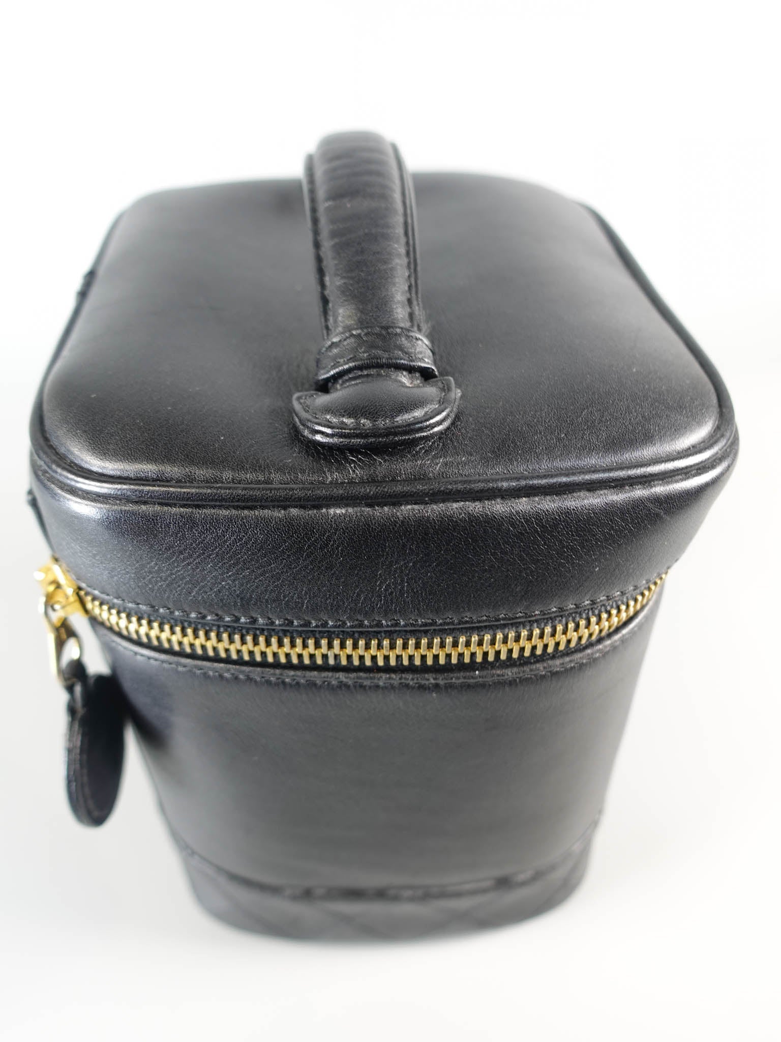 Vanity Black Bag in Calfskin Leather Series 3 | Purse Maison