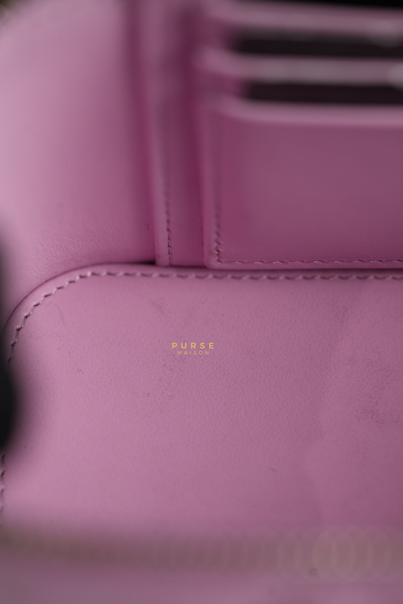 Vanity Case Top in Pink Caviar Leather and Aged Gold Hardware (Series 32) | Purse Maison Luxury Bags Shop