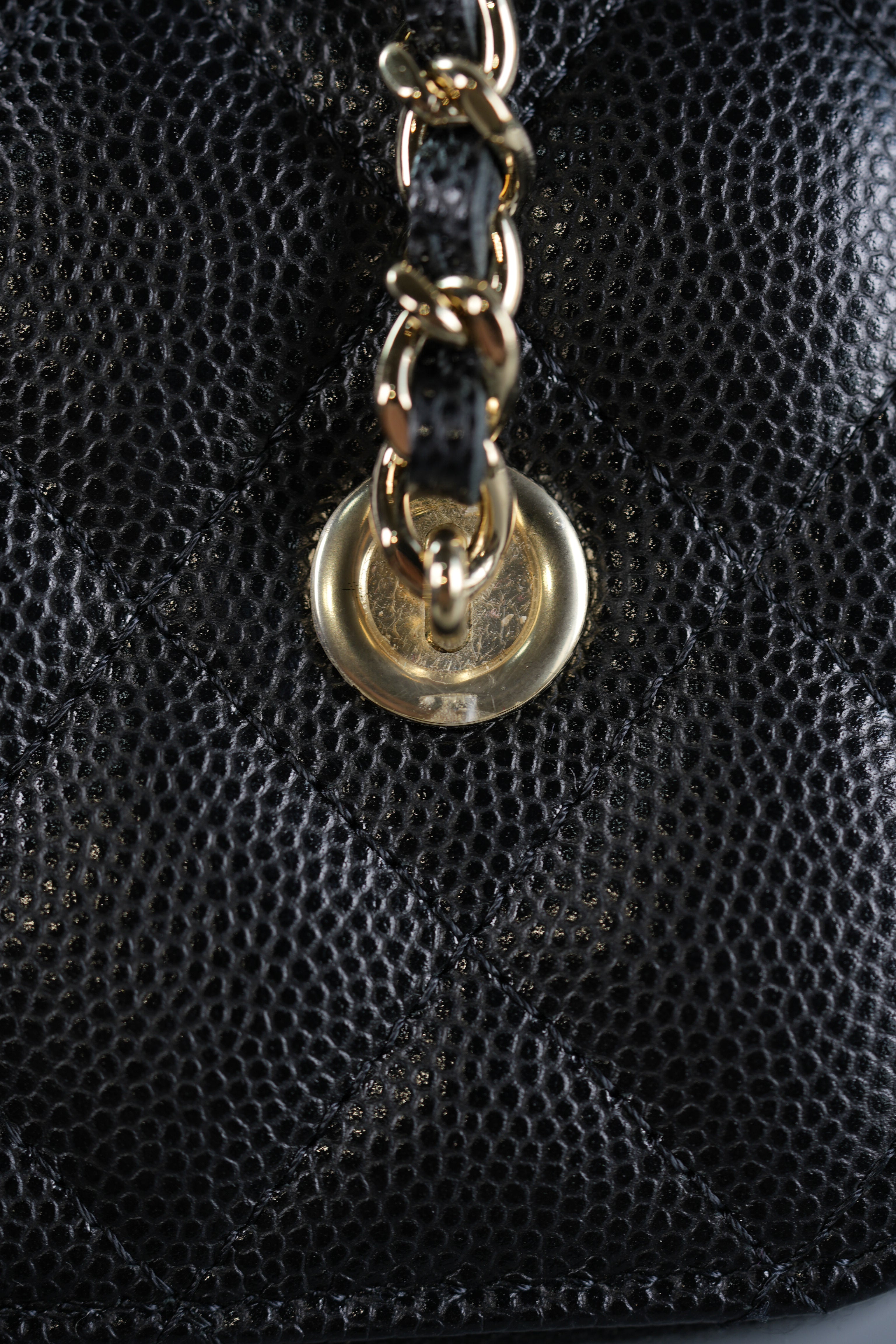 Vanity in Black Quilted Caviar & Light Gold Hardware Series 32 | Purse Maison Luxury Bags Shop