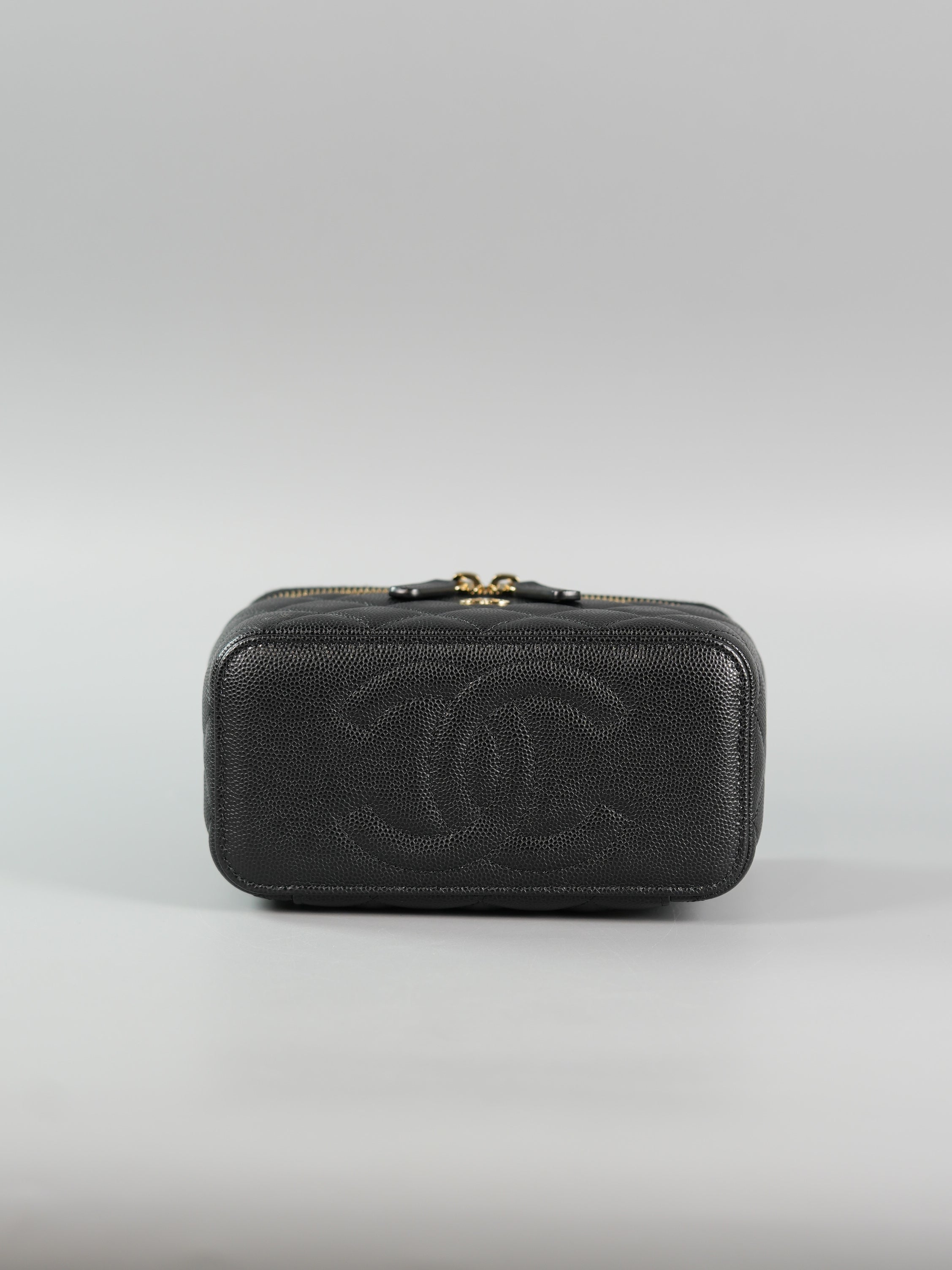 Vanity in Black Quilted Caviar & Light Gold Hardware Series 32 | Purse Maison Luxury Bags Shop