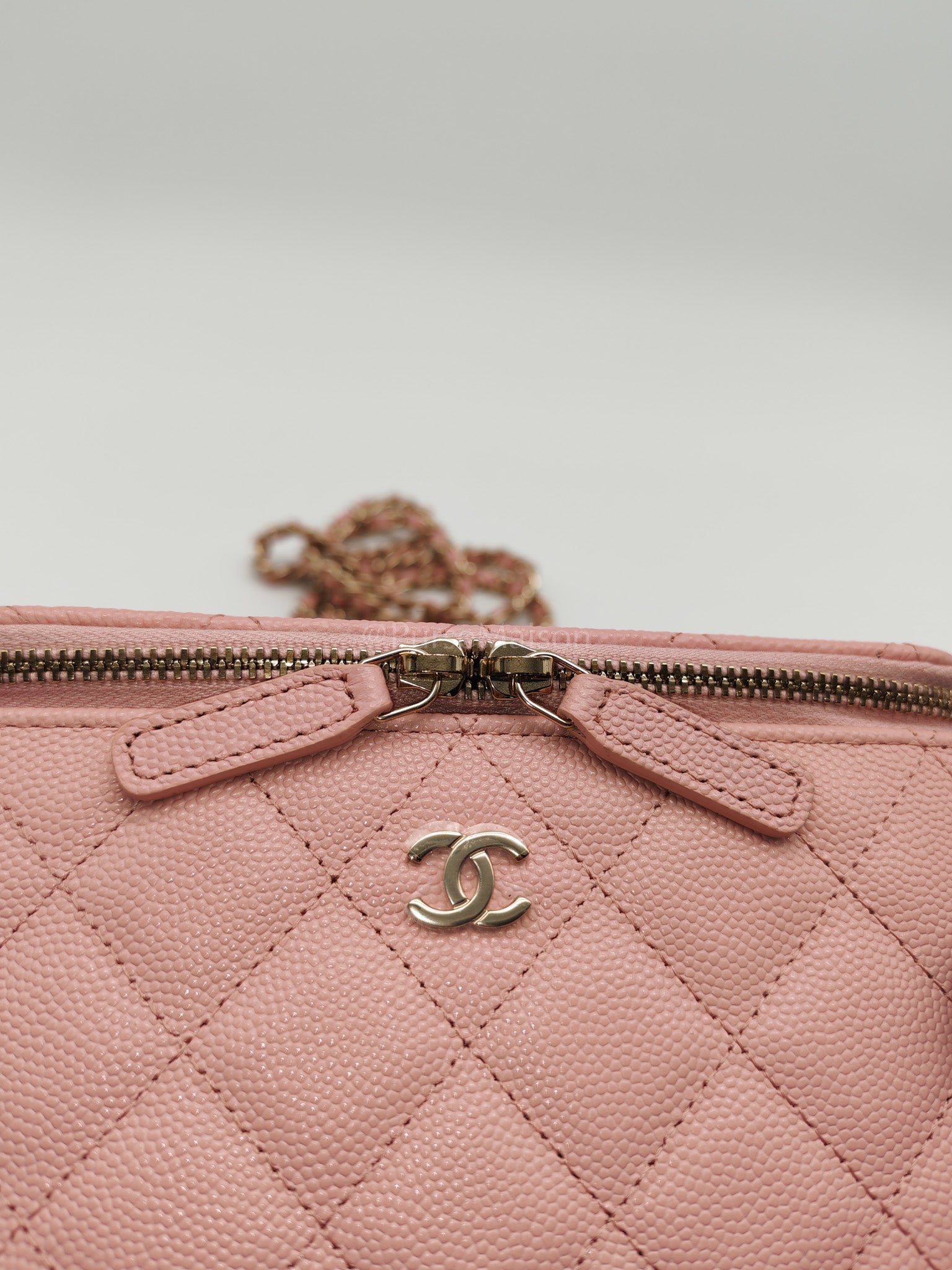 Vanity in Rose Pink Quilted Caviar Leather and Light Gold Hardware Series 31 | Purse Maison Luxury Bags Shop
