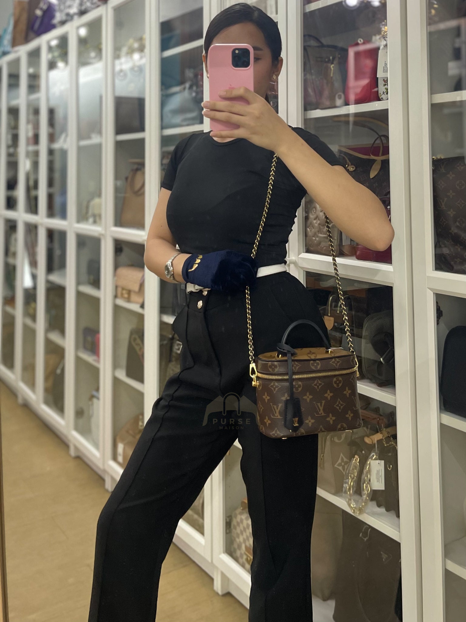 Vanity PM in Reverse Monogram Canvas (Date Code: PL2220) | Purse Maison Luxury Bags Shop