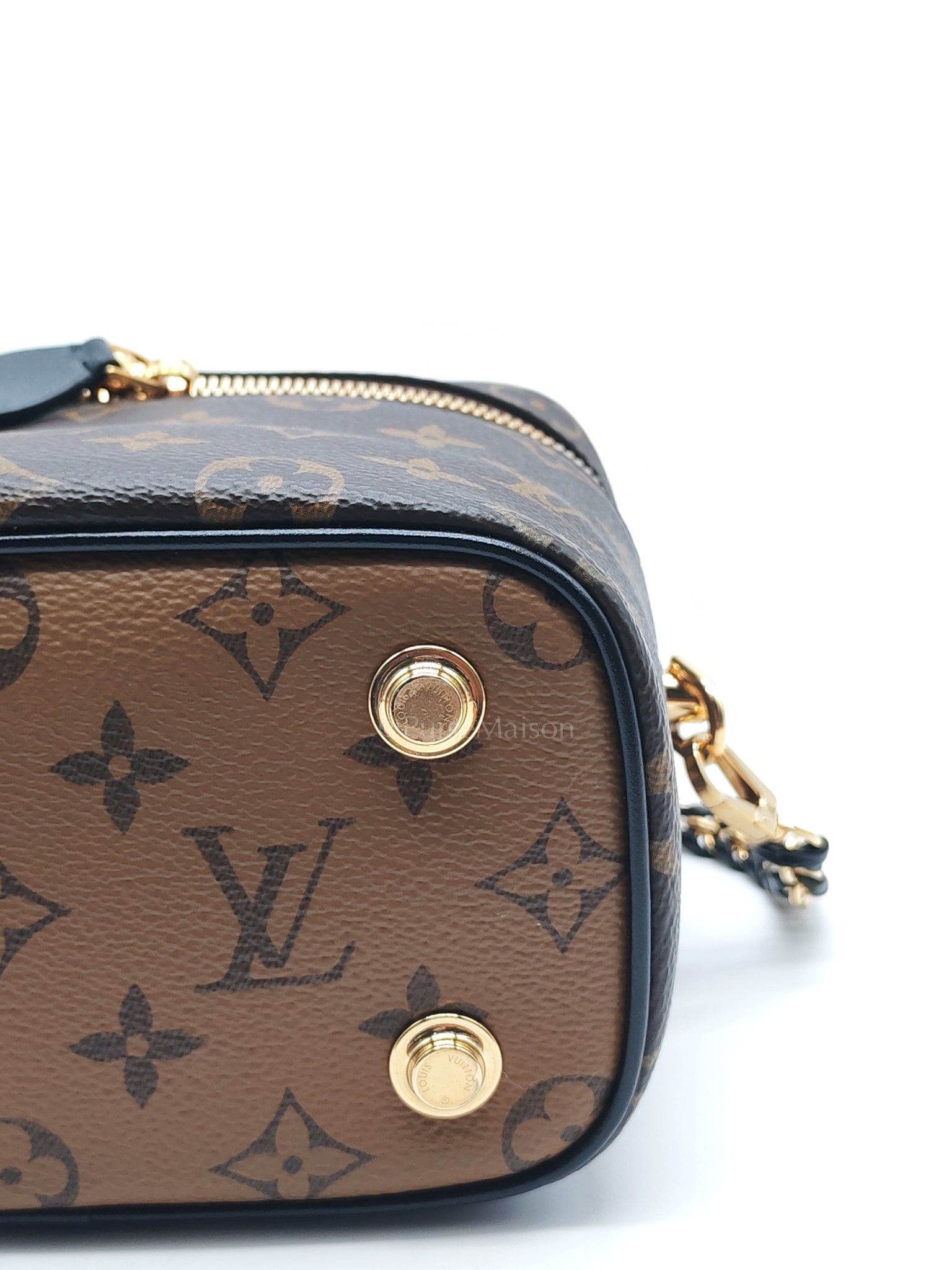 Vanity Top Handle in Monogram Canvas Shoulder Bag (Microchip) | Purse Maison Luxury Bags Shop