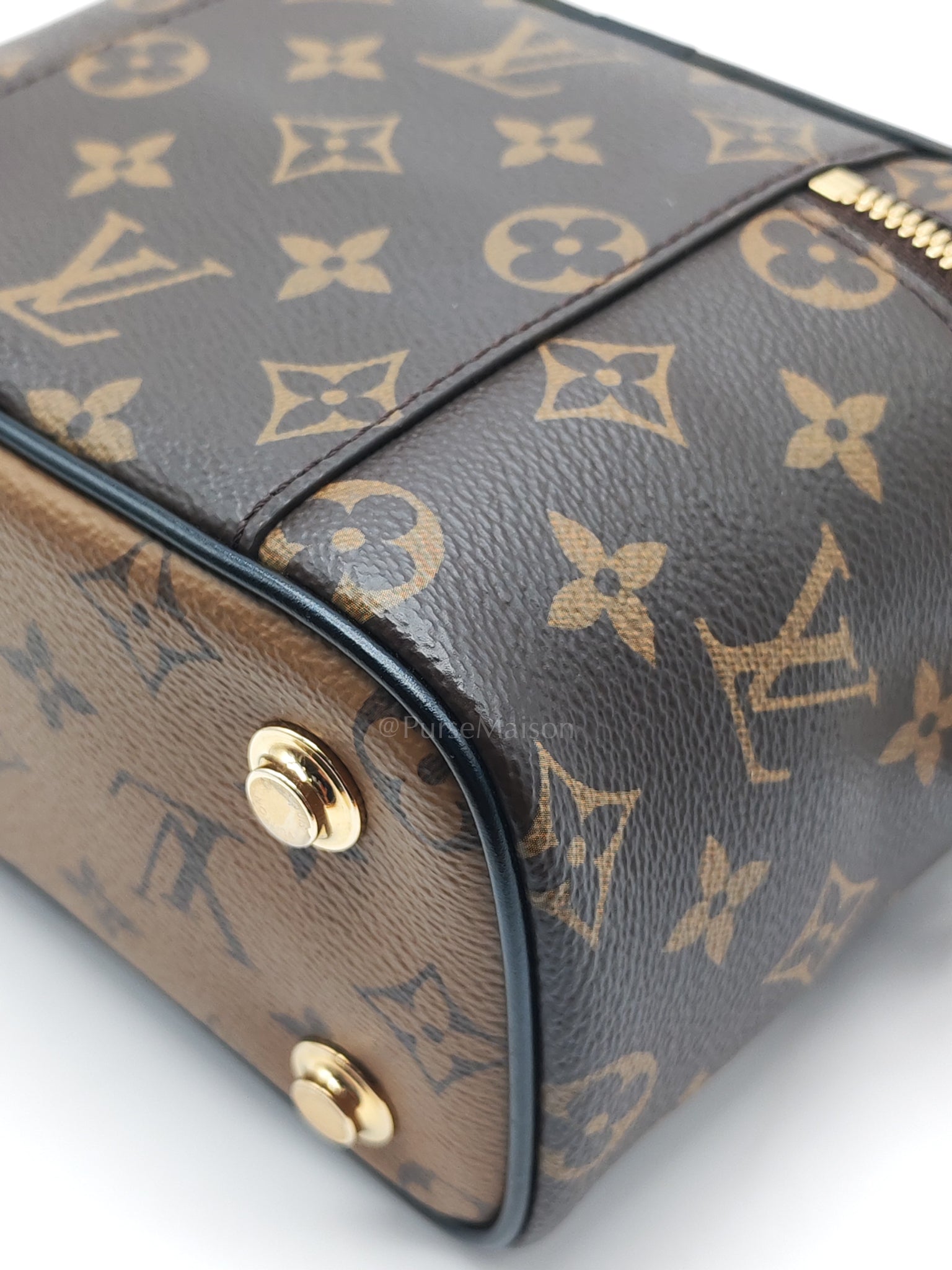 Vanity Top Handle in Monogram Canvas Shoulder Bag (Microchip) | Purse Maison Luxury Bags Shop