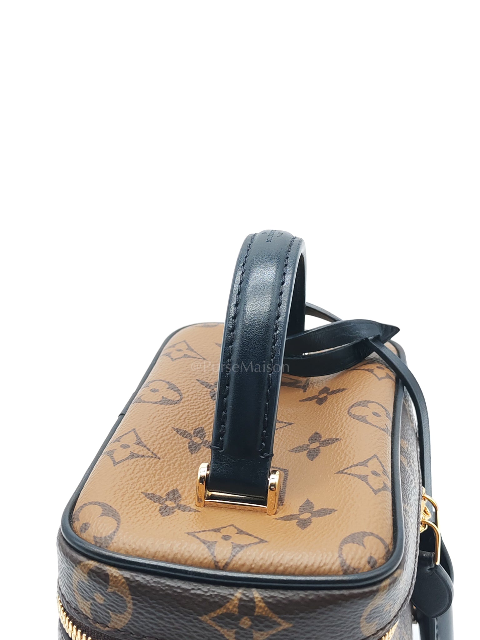 Vanity Top Handle in Monogram Canvas Shoulder Bag (Microchip) | Purse Maison Luxury Bags Shop