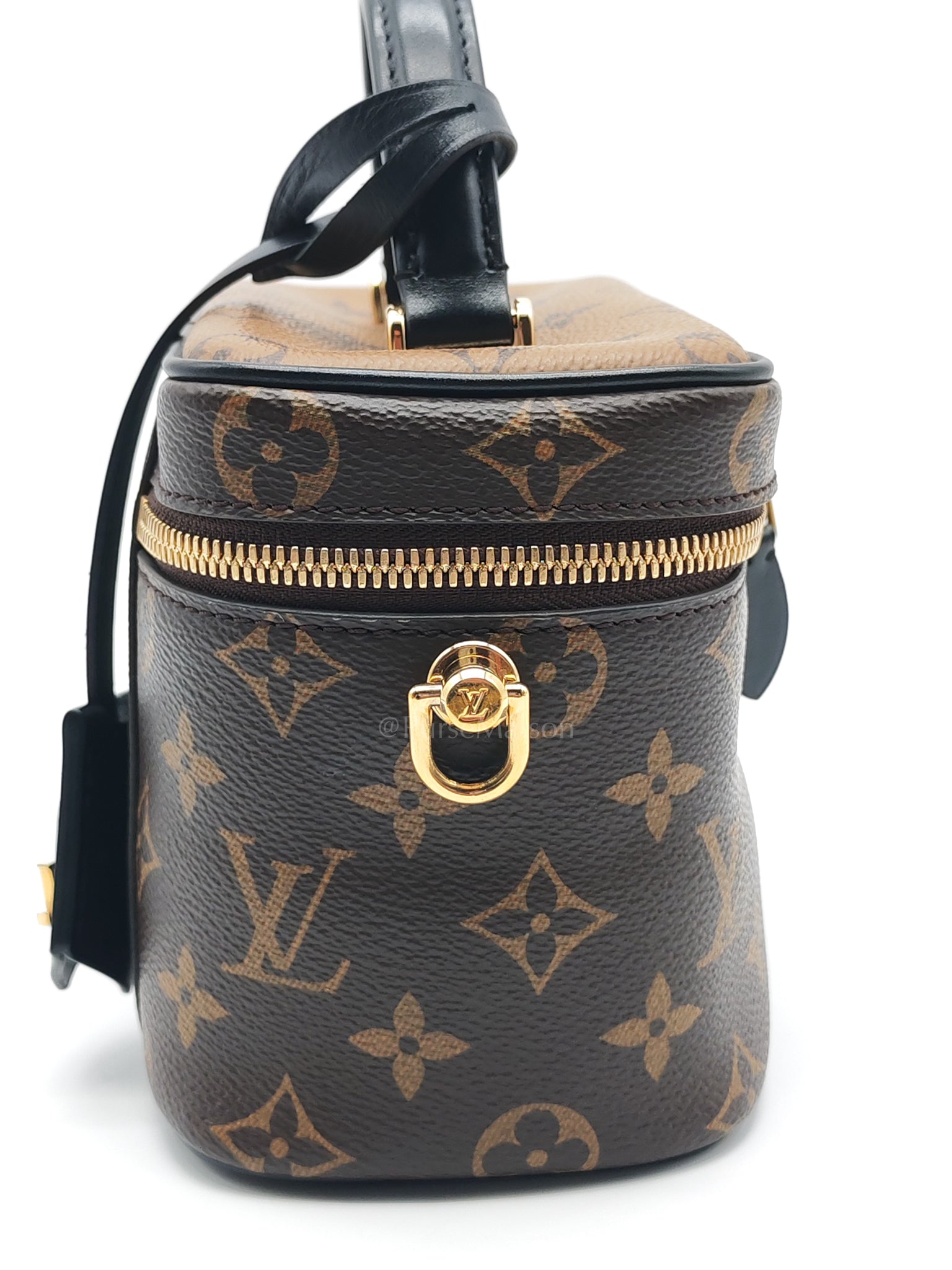 Vanity Top Handle in Monogram Canvas Shoulder Bag (Microchip) | Purse Maison Luxury Bags Shop