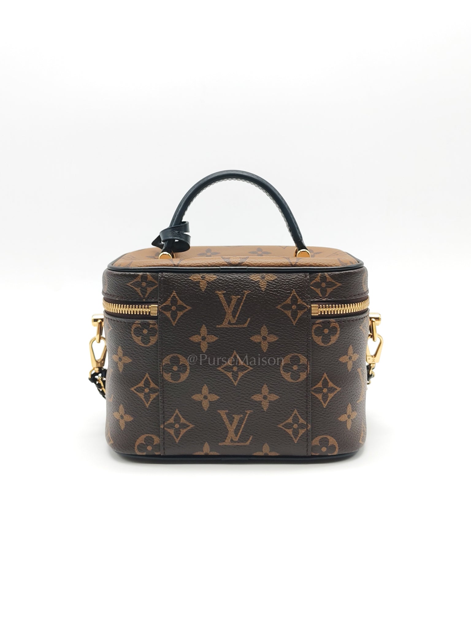 Vanity Top Handle in Monogram Canvas Shoulder Bag (Microchip) | Purse Maison Luxury Bags Shop