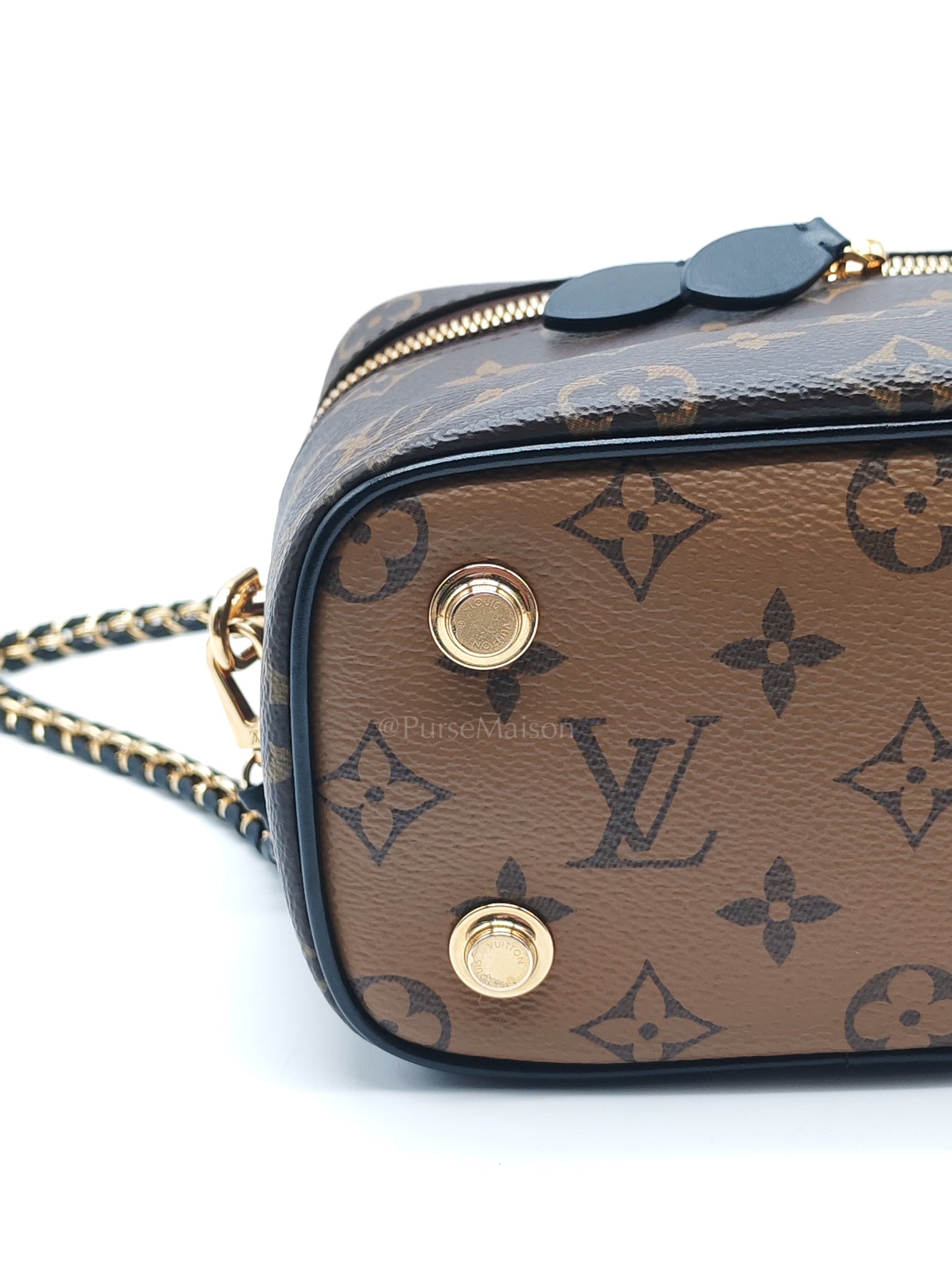 Vanity Top Handle in Monogram Canvas Shoulder Bag (Microchip) | Purse Maison Luxury Bags Shop