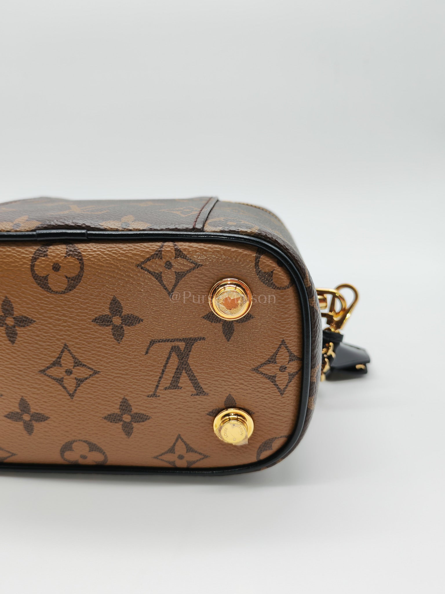 Vanity Top Handle PM in Reverse Monogram Canvas Shoulder Bag (Microchip) | Purse Maison Luxury Bags Shop