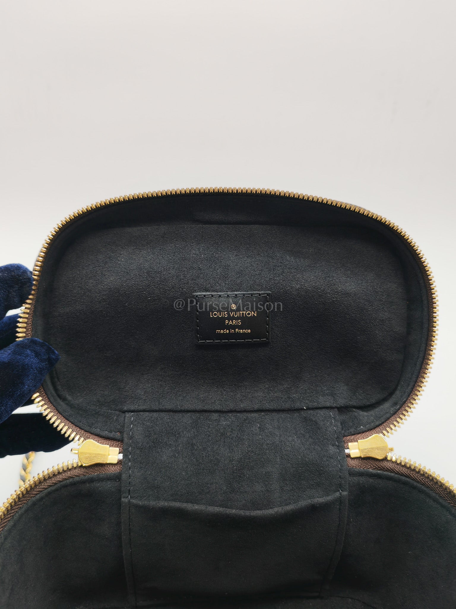 Vanity Top Handle PM in Reverse Monogram Canvas Shoulder Bag (Microchip) | Purse Maison Luxury Bags Shop