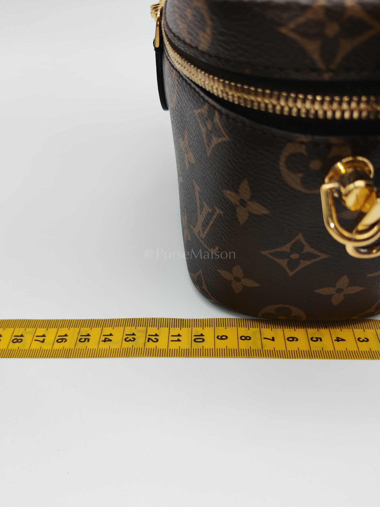 Vanity Top Handle PM in Reverse Monogram Canvas Shoulder Bag (Microchip) | Purse Maison Luxury Bags Shop