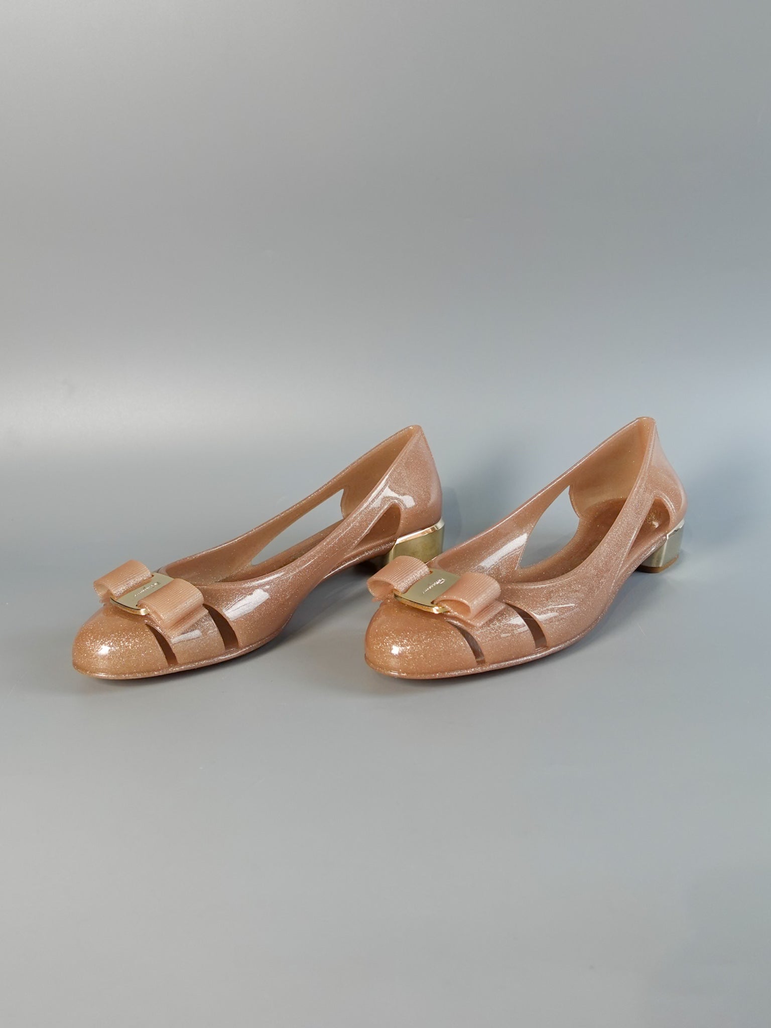 Vara Jelly Pump 3.0cm in Tan Size 6 (24cm) | Purse Maison Luxury Bags Shop