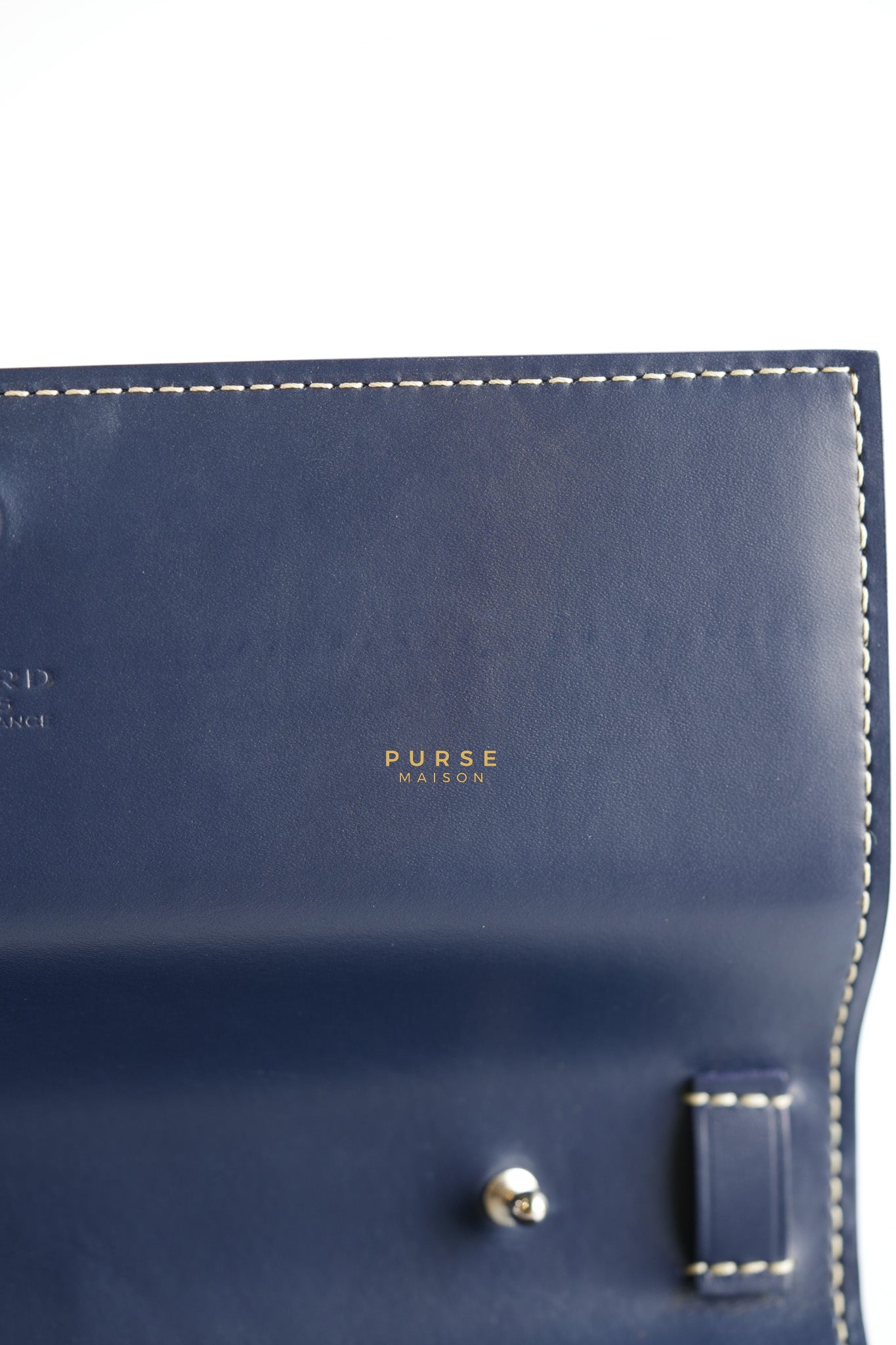 Varenne Wallet on Chain in Navy Blue | Purse Maison Luxury Bags Shop