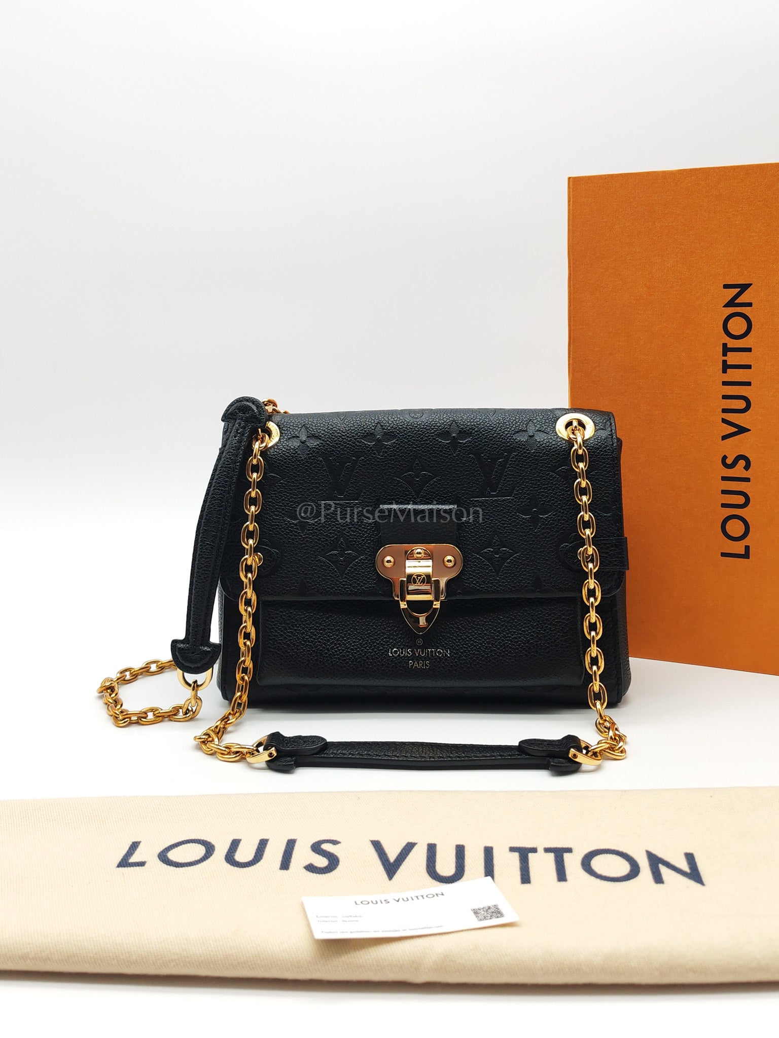 Vavin BB in Monogram Black Empreinte Leather Crossbody Bag | Purse Maison Luxury Bags Shop