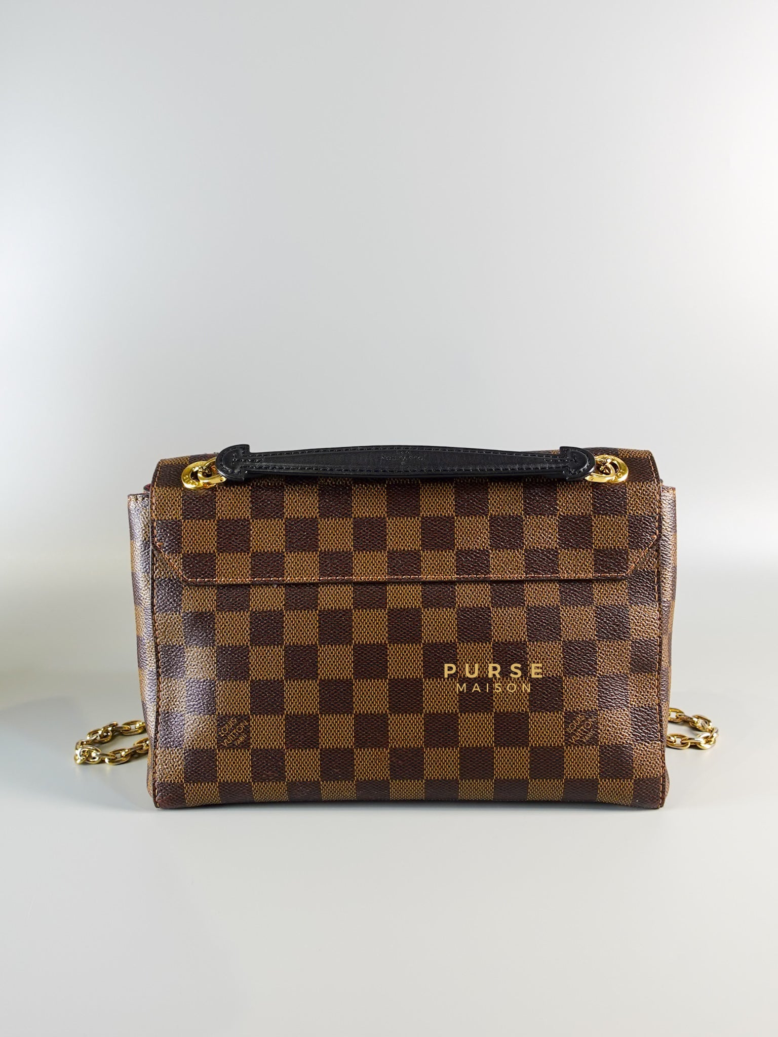 Vavin in Damier Ebene Canvas Chain Bag (Date Code : FN0260) | Purse Maison Luxury Bags Shop