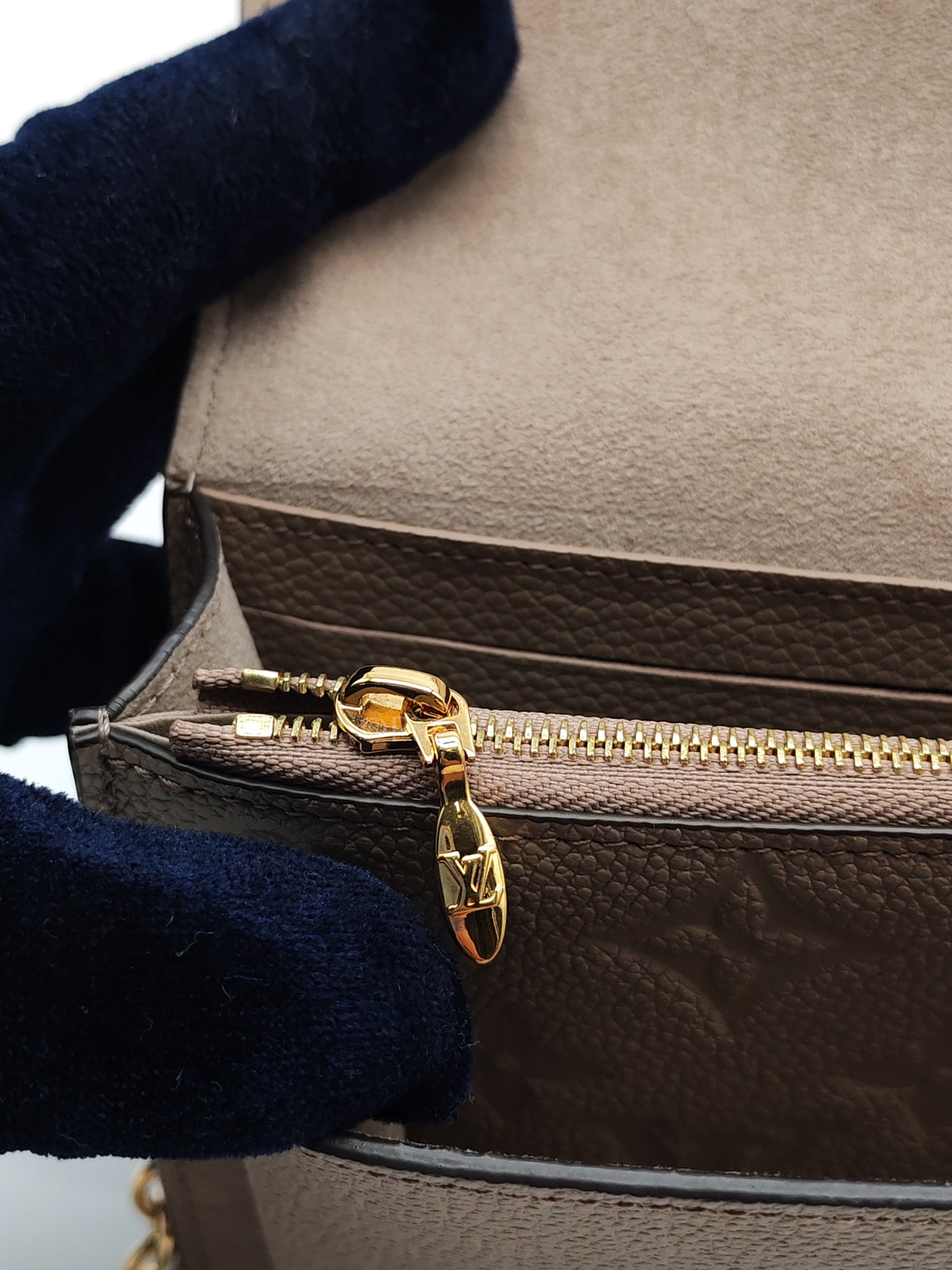 Vavin Wallet on Chain Monogram Empreinte Leather (Microchip) | Purse Maison Luxury Bags Shop