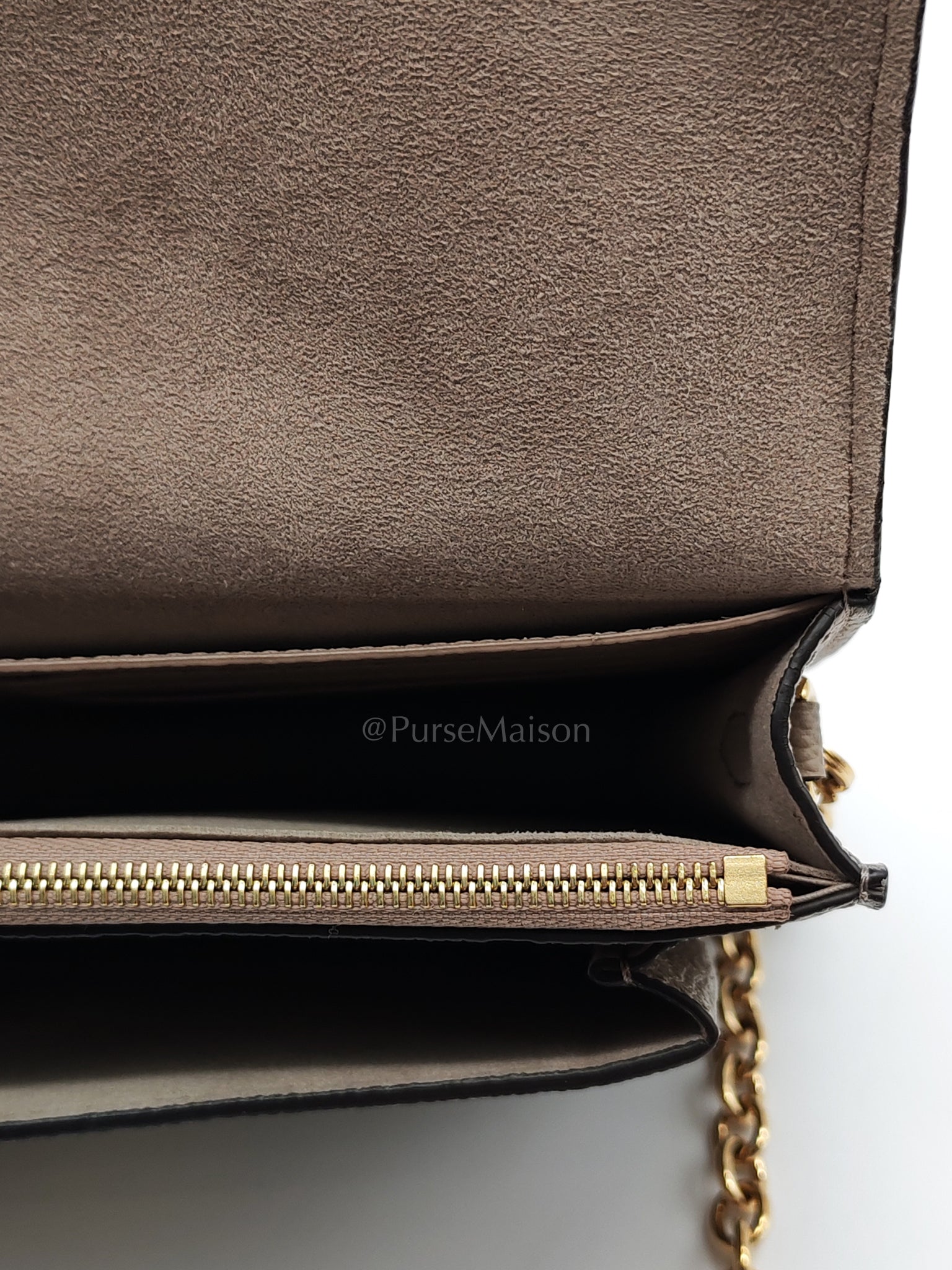 Vavin Wallet on Chain Monogram Empreinte Leather (Microchip) | Purse Maison Luxury Bags Shop