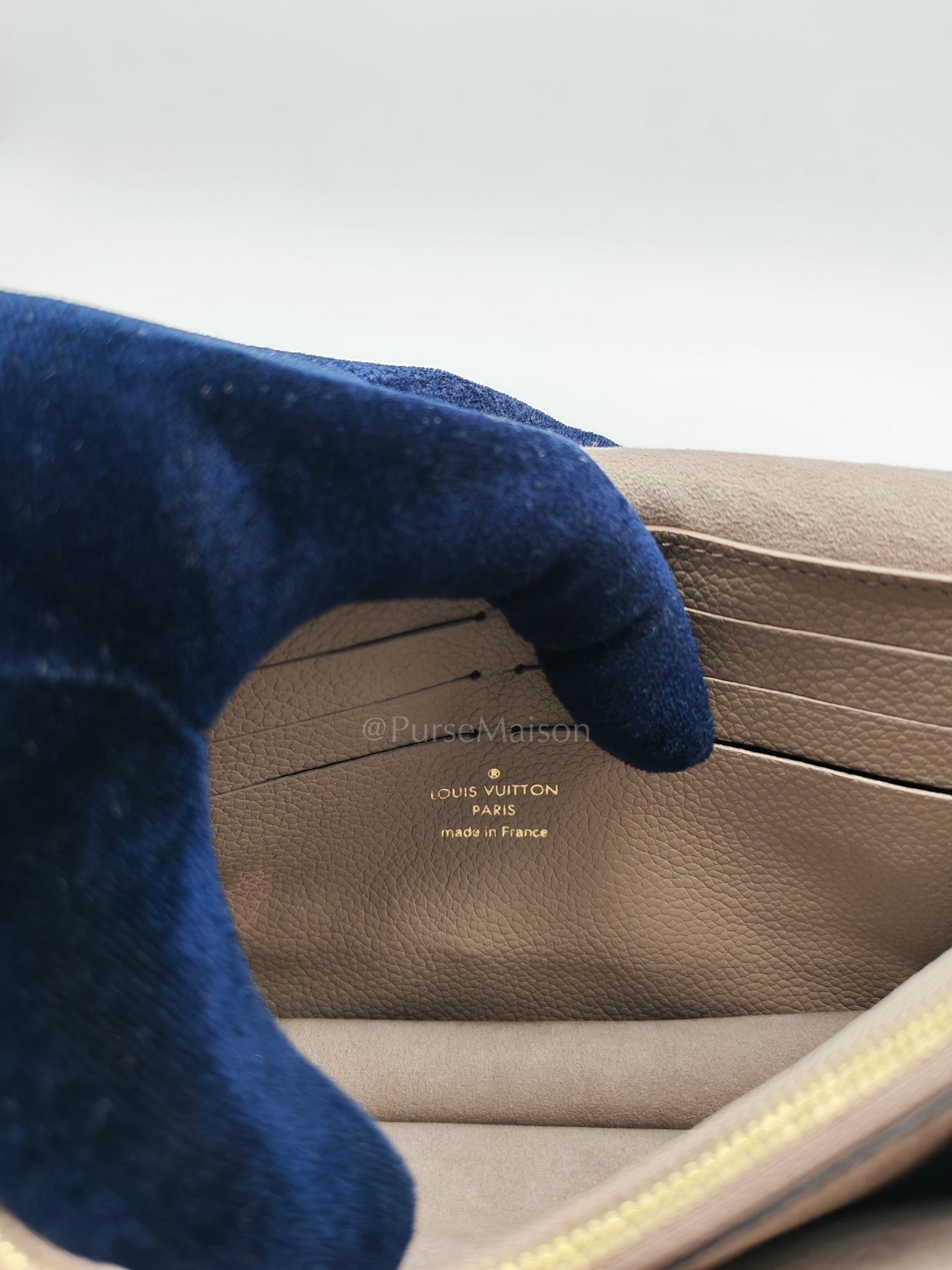 Vavin Wallet on Chain Monogram Empreinte Leather (Microchip) | Purse Maison Luxury Bags Shop