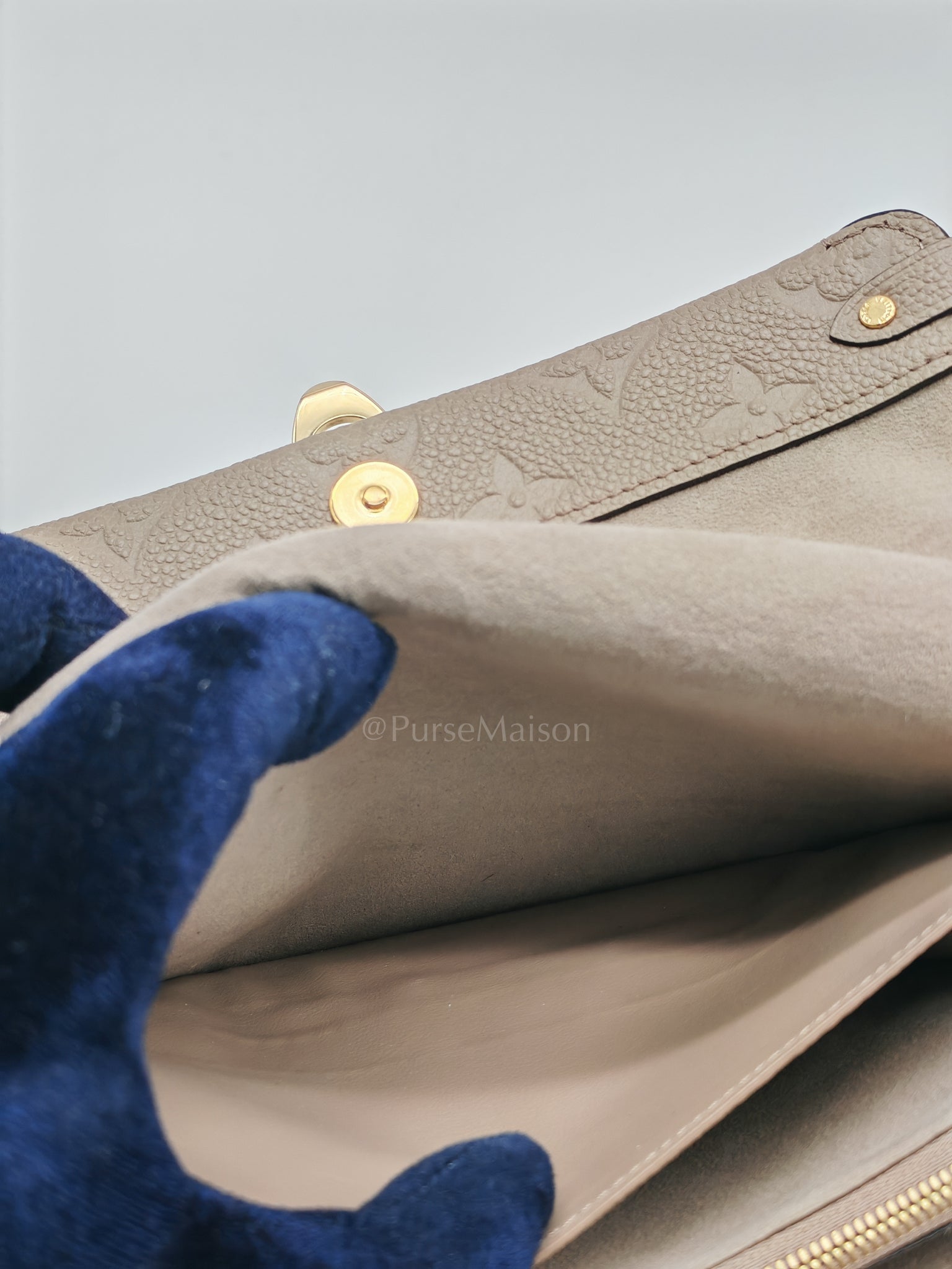 Vavin Wallet on Chain Monogram Empreinte Leather (Microchip) | Purse Maison Luxury Bags Shop