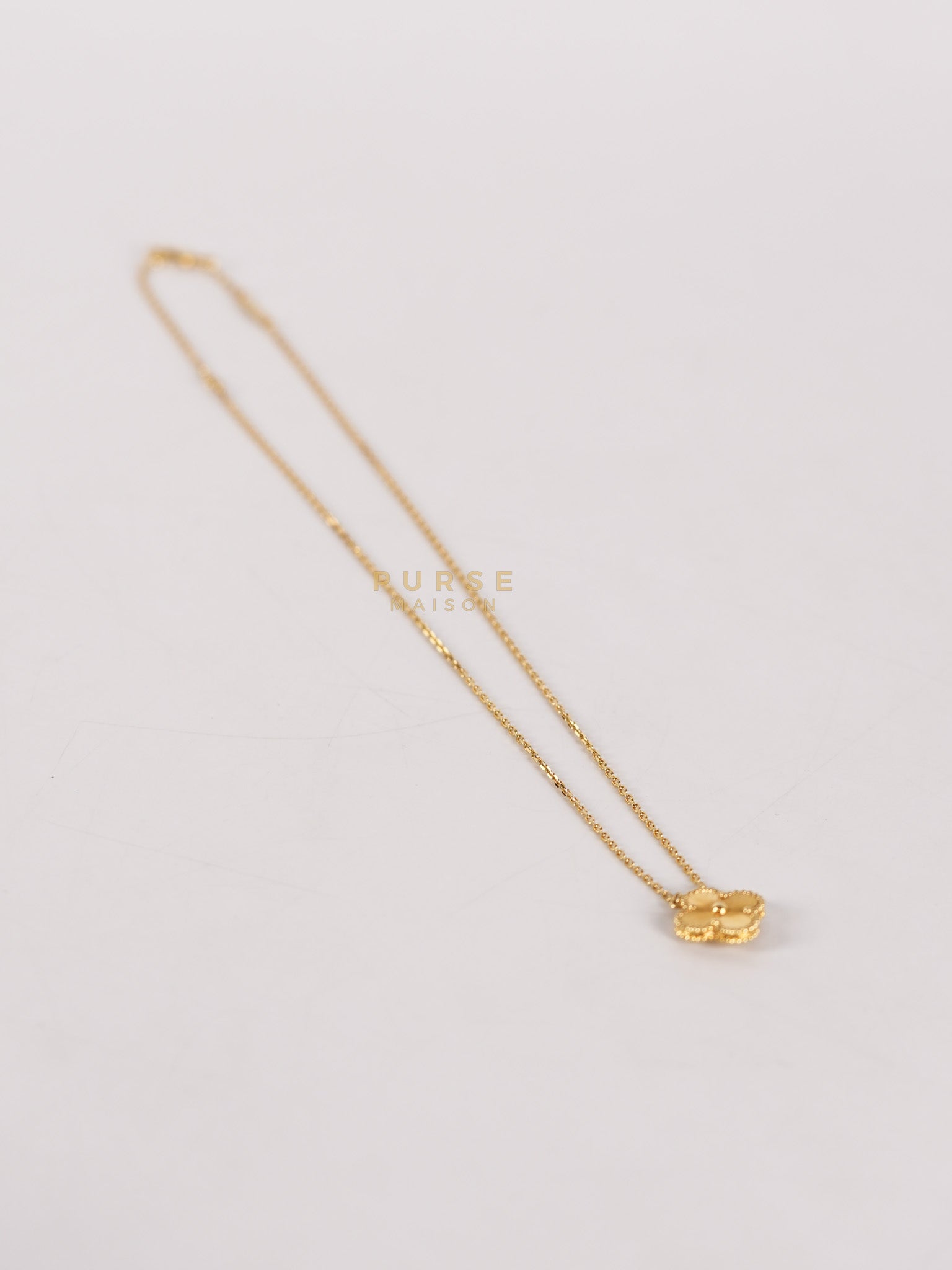VCA Vintage Alhambra Pendant in Yellow Gold | Purse Maison Luxury Bags Shop