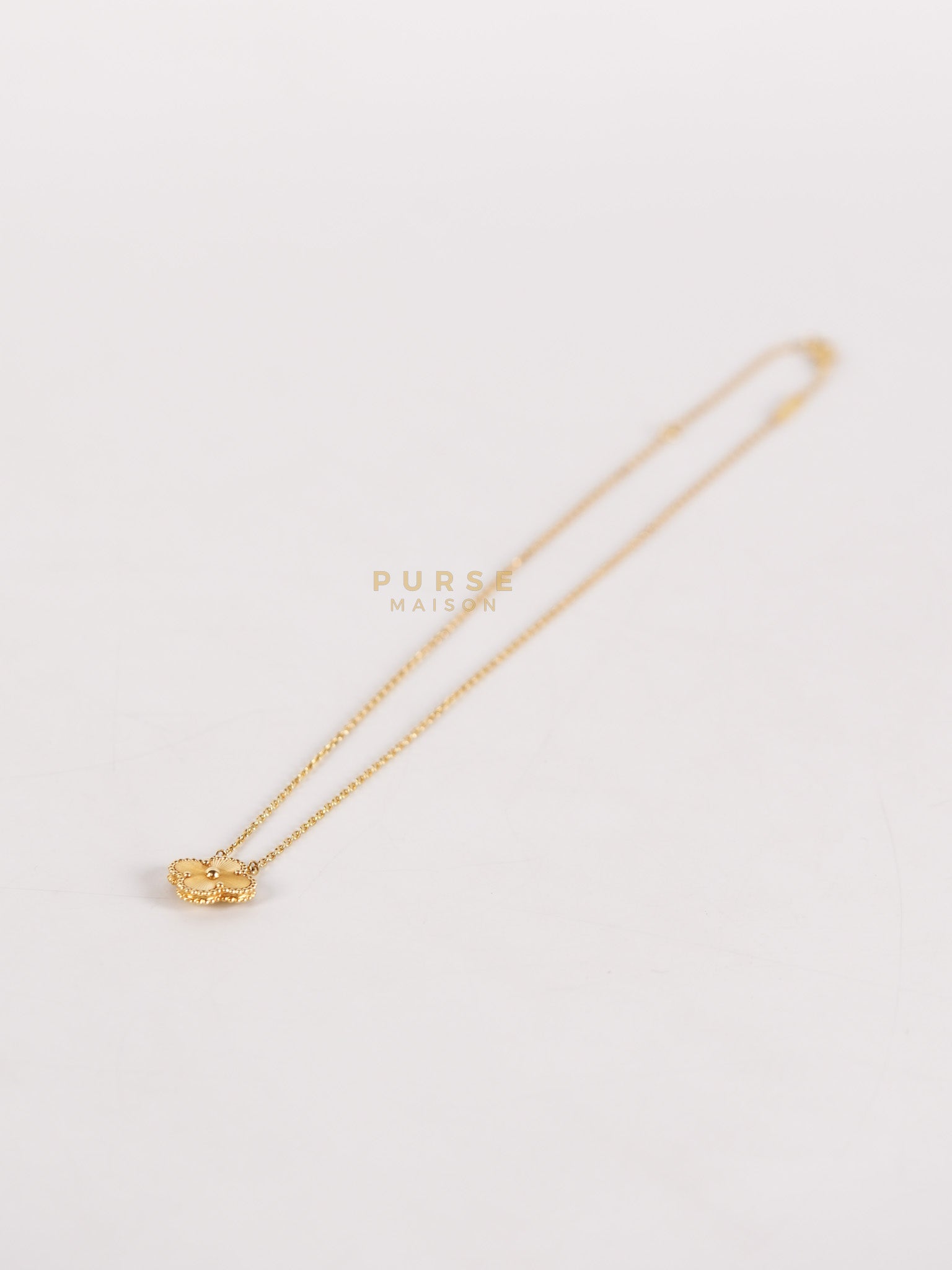 VCA Vintage Alhambra Pendant in Yellow Gold | Purse Maison Luxury Bags Shop