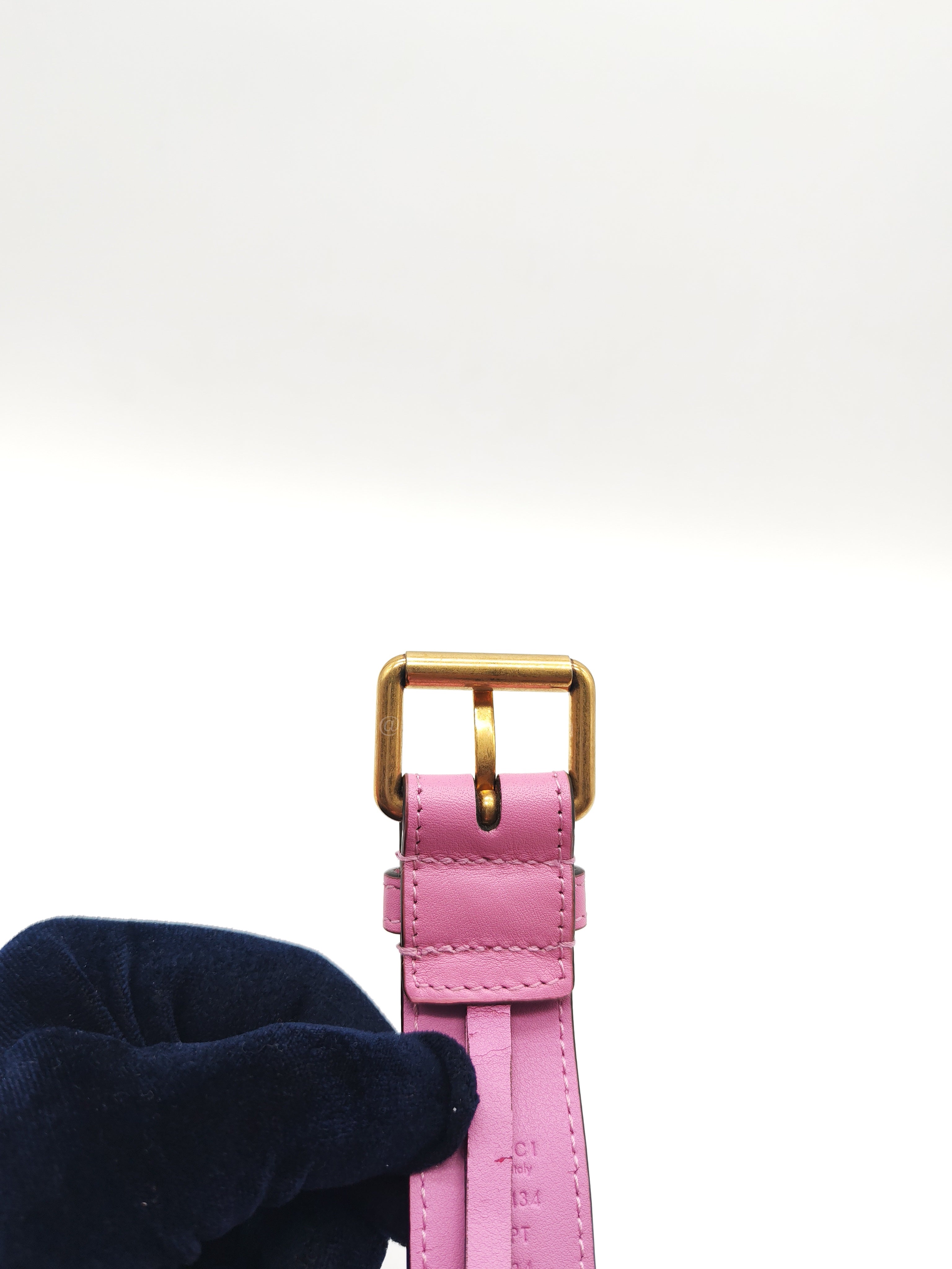 Velvet Belt Bag in Pink GG Marmont Crystal-Embellished Suede Canvas & Gold Hardware | Purse Maison Luxury Bags Shop