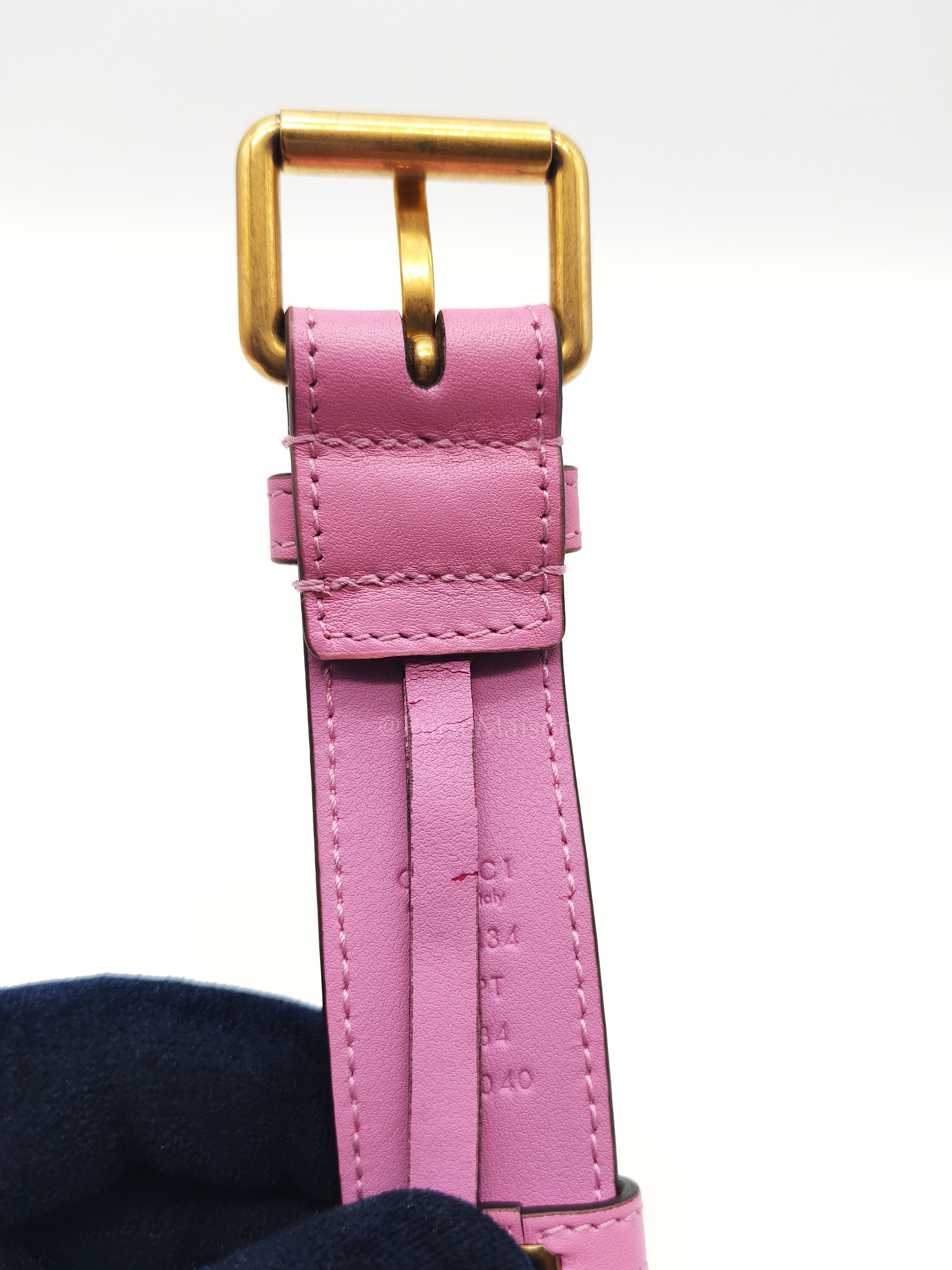 Velvet Belt Bag in Pink GG Marmont Crystal-Embellished Suede Canvas & Gold Hardware | Purse Maison Luxury Bags Shop