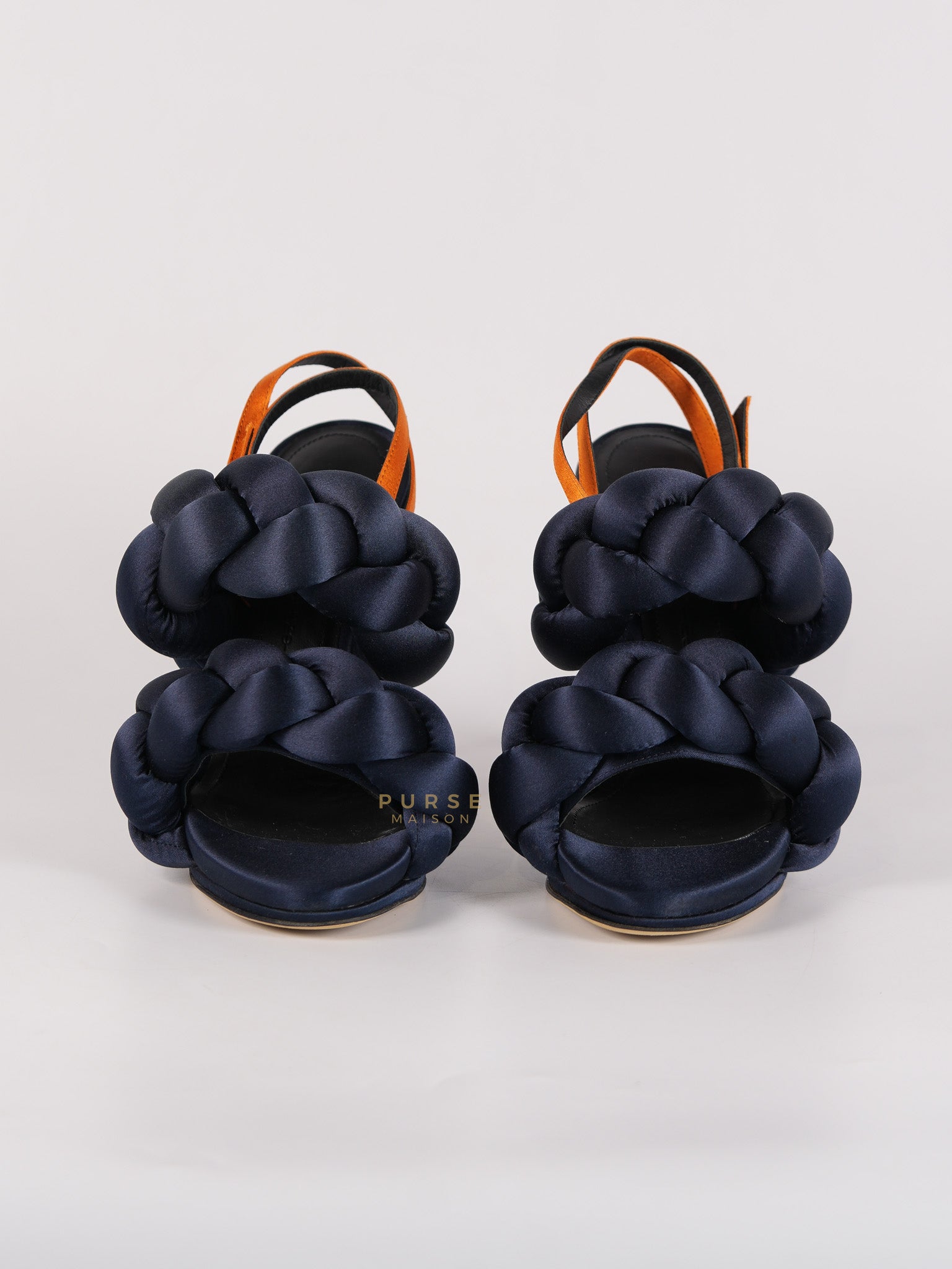 Velvet Braided Sandals Size 35 Eu (22 cm) | Purse Maison Luxury Bags Shop