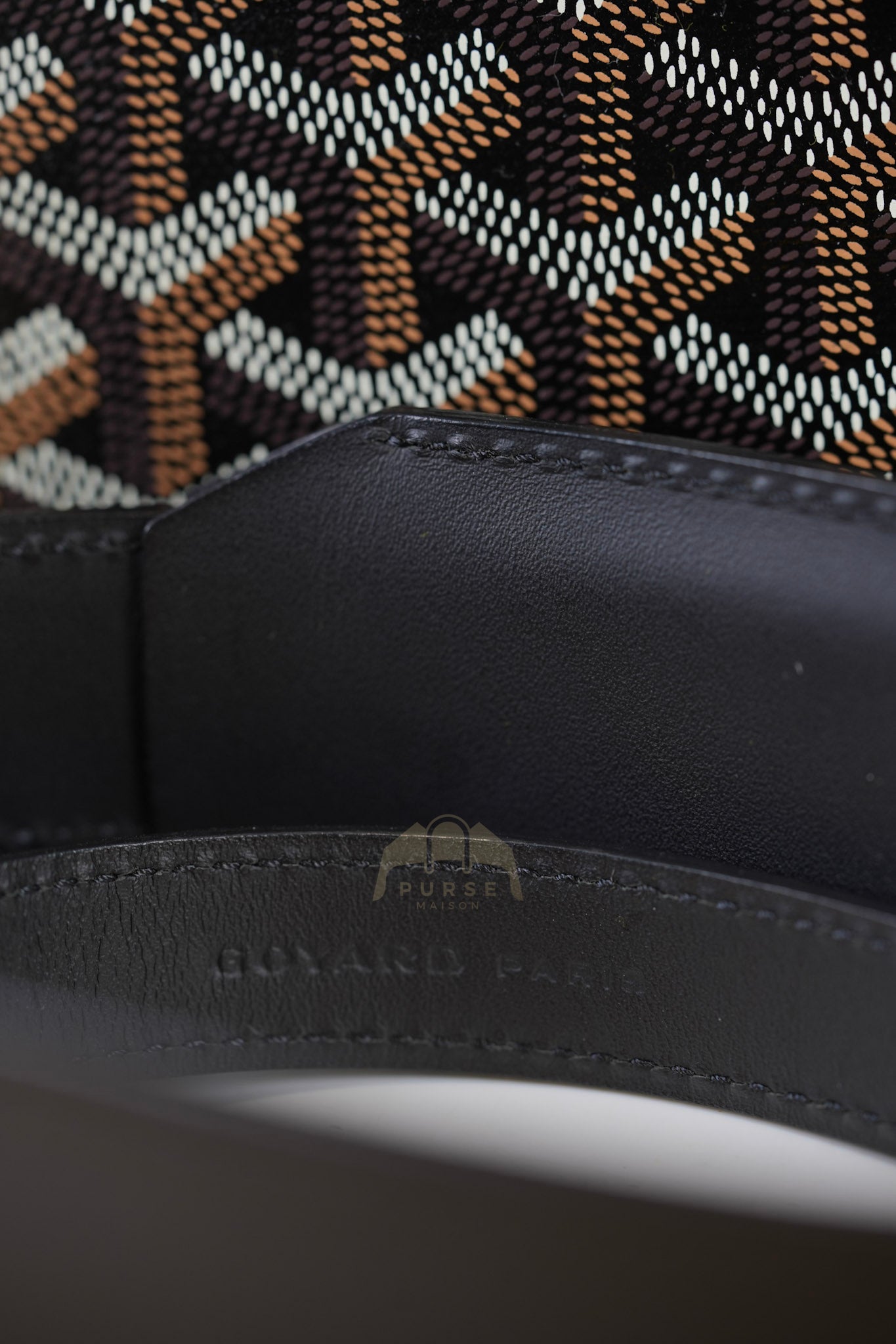 Vendom PM in Black Goyardine Canvas Crossbody Bag | Purse Maison Luxury Bags Shop